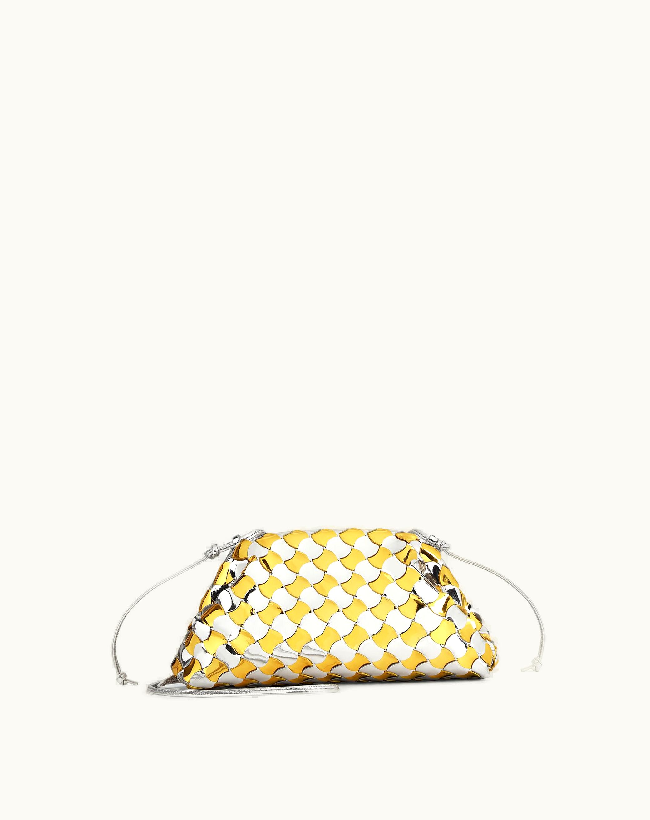 Bottega Veneta Bottega Veneta Women's Mini Pouch In Silver / Gold