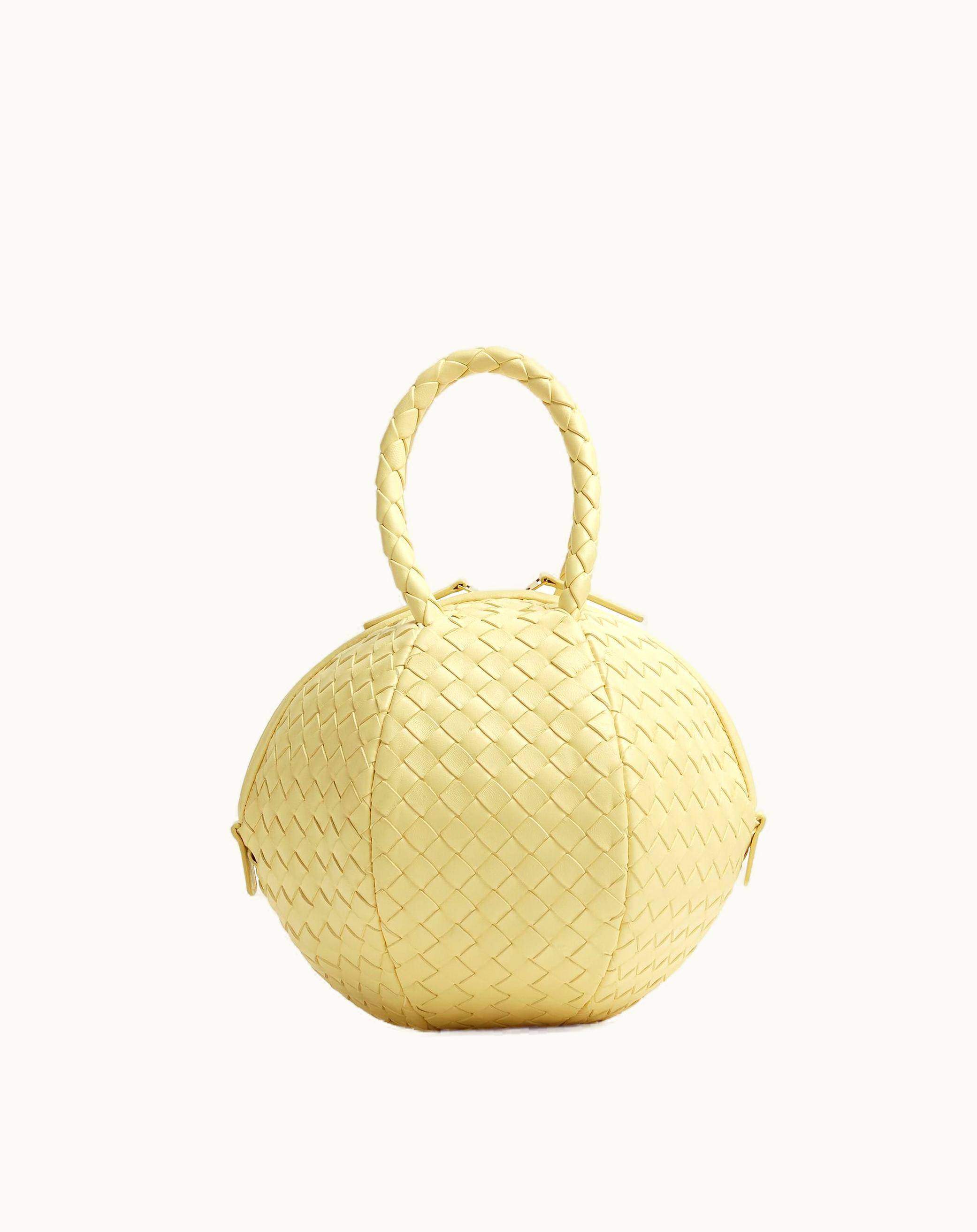 Bottega Veneta Women's Mava Top Handle Bag In Ice Cream