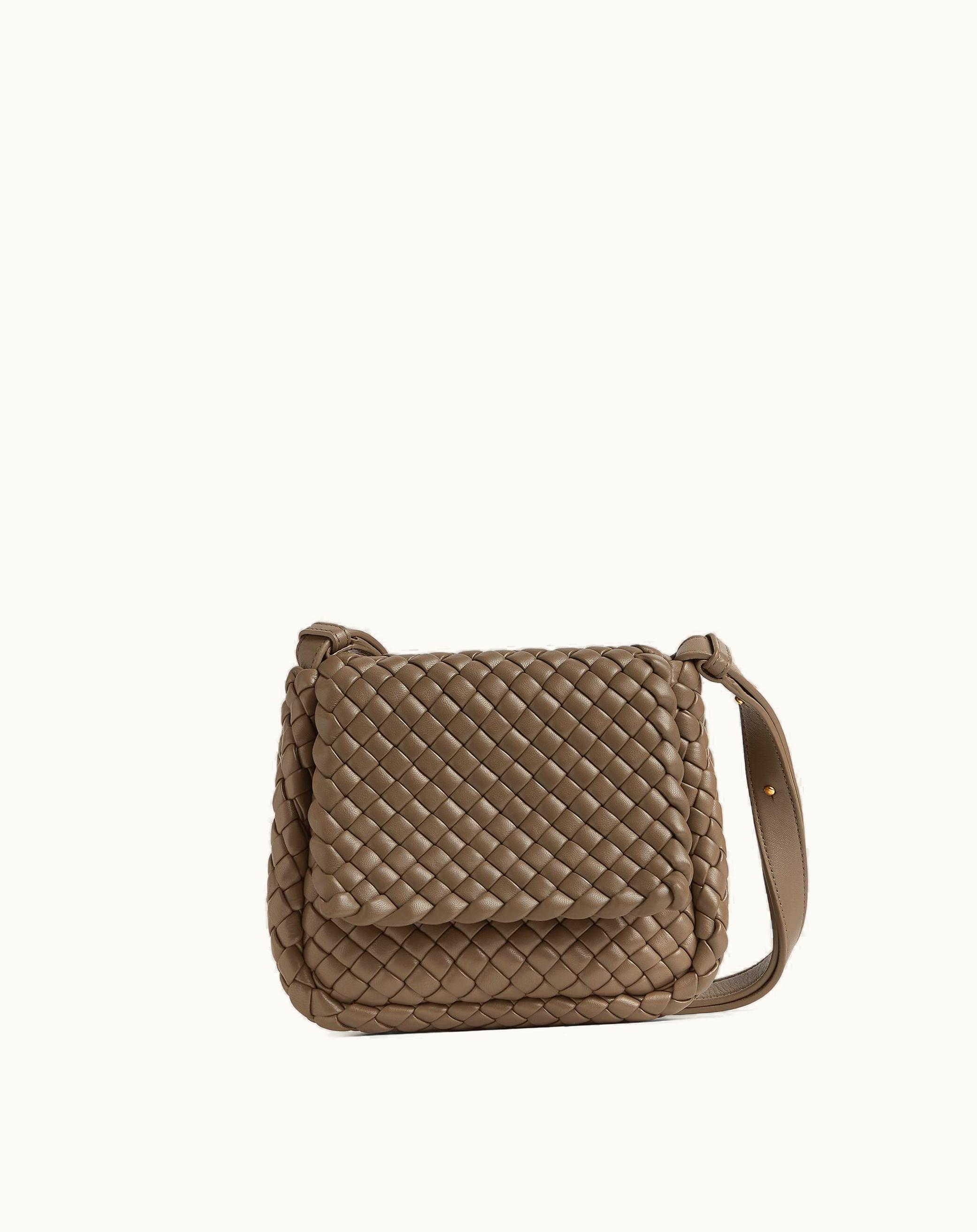 Bottega Veneta Women's Mini Cobble Shoulder Bag In Taupe Grey