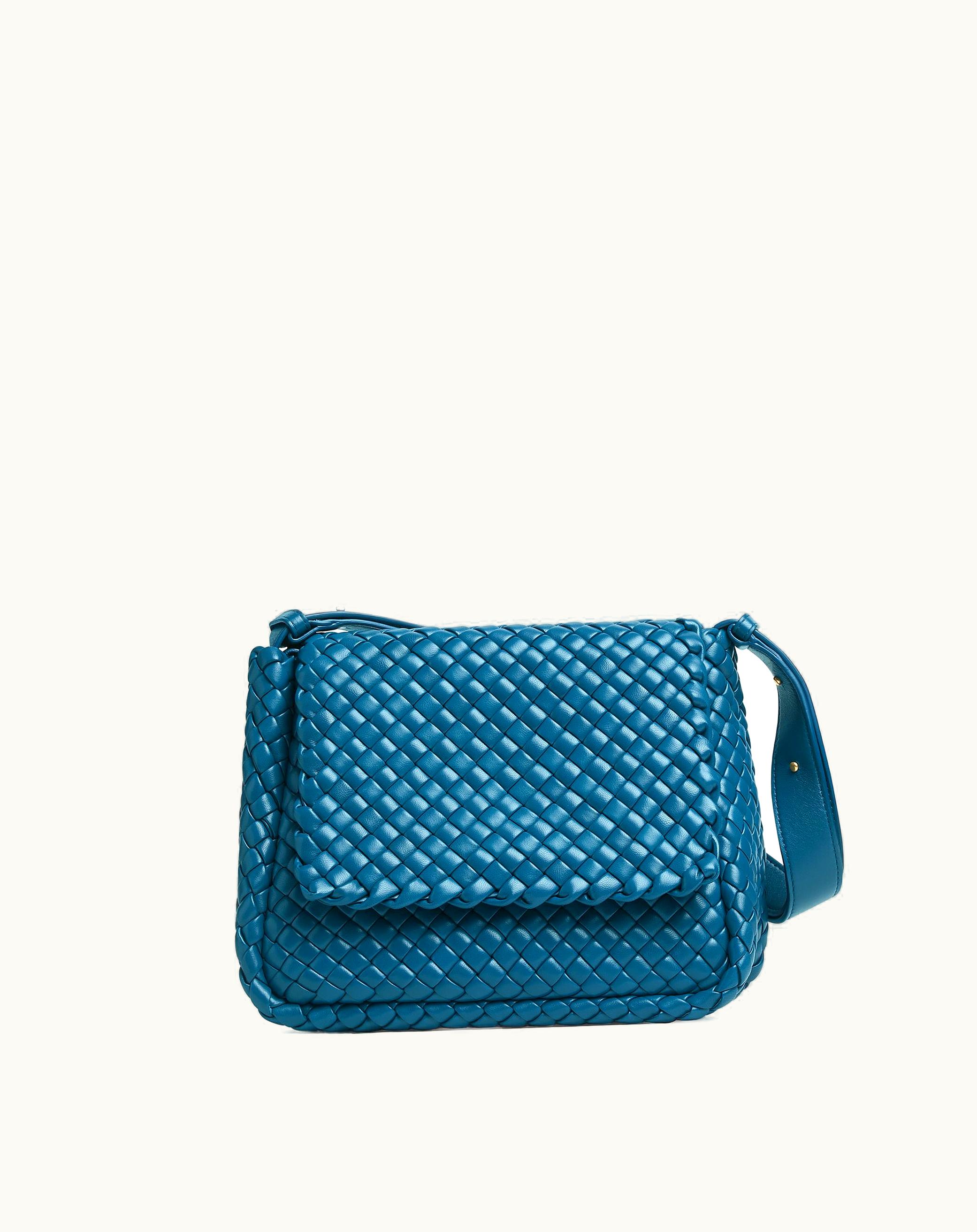 Bottega Veneta Women's Small Cobble Shoulder Bag In Deep Pacific