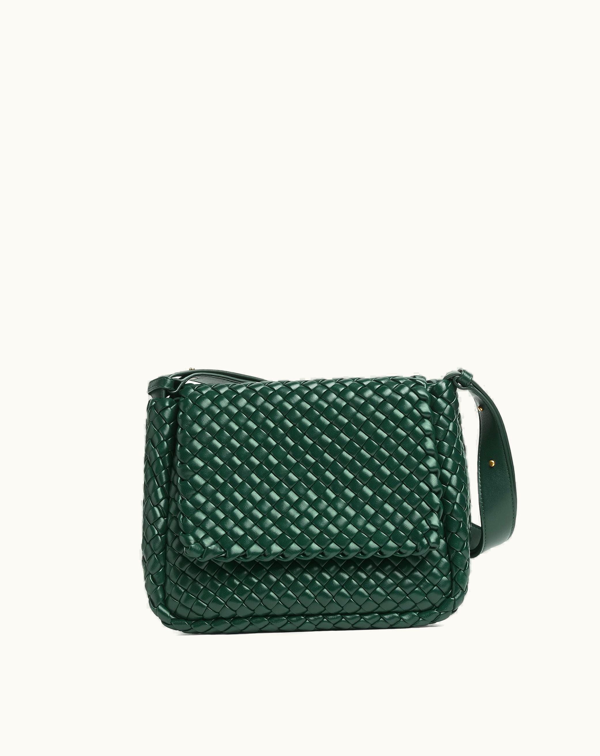 Bottega Veneta Women's Small Cobble Shoulder Bag In Emerald Green