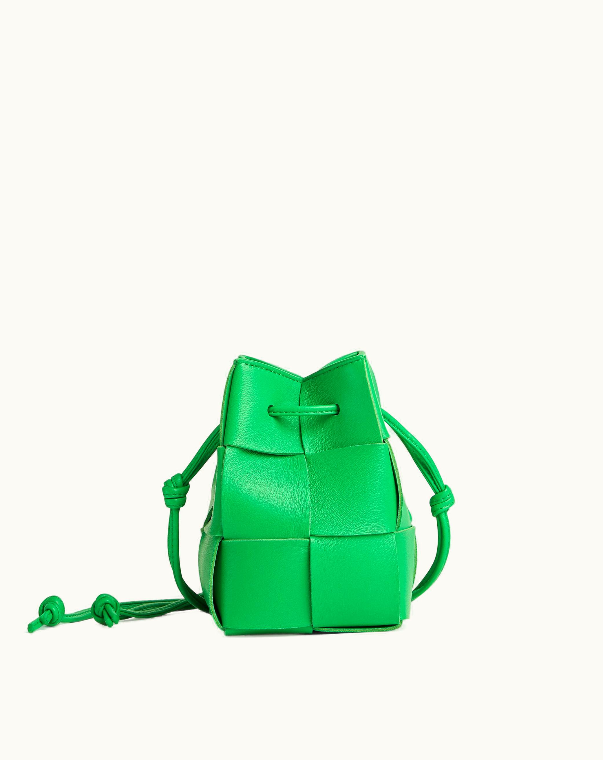 Bottega Veneta Mini Cassette Bucket Bag In Parakeet