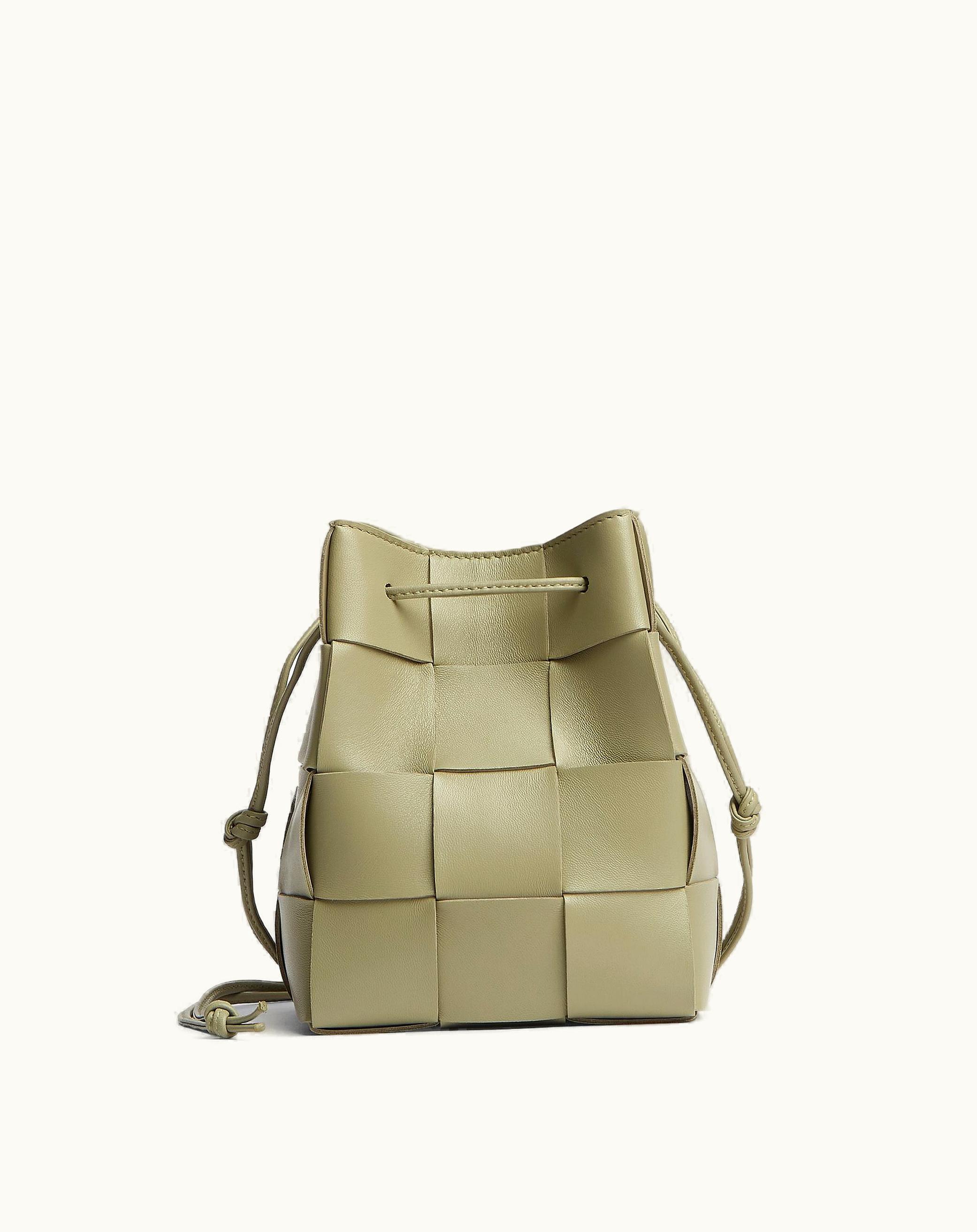 Bottega Veneta Women's Small Cassette Cross-Body Bucket In Travertine