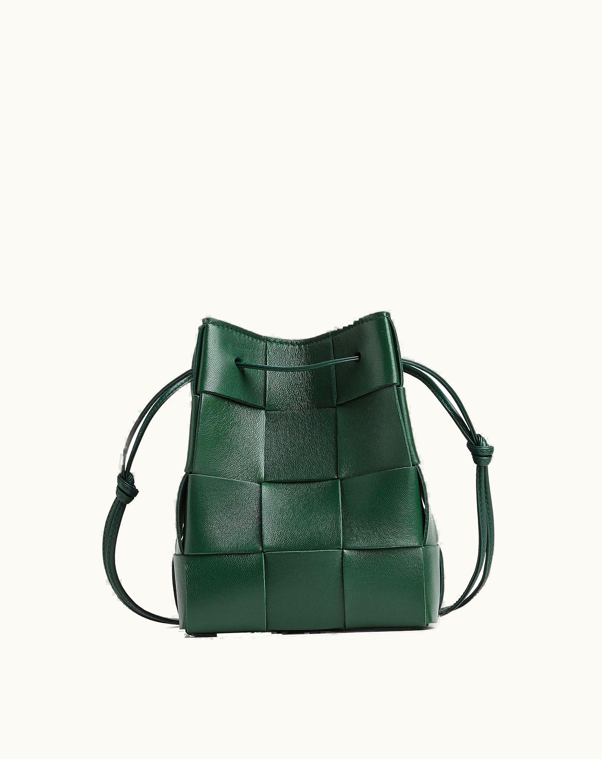 Bottega Veneta Small Cassette Cross-Body Bucket In Raintree