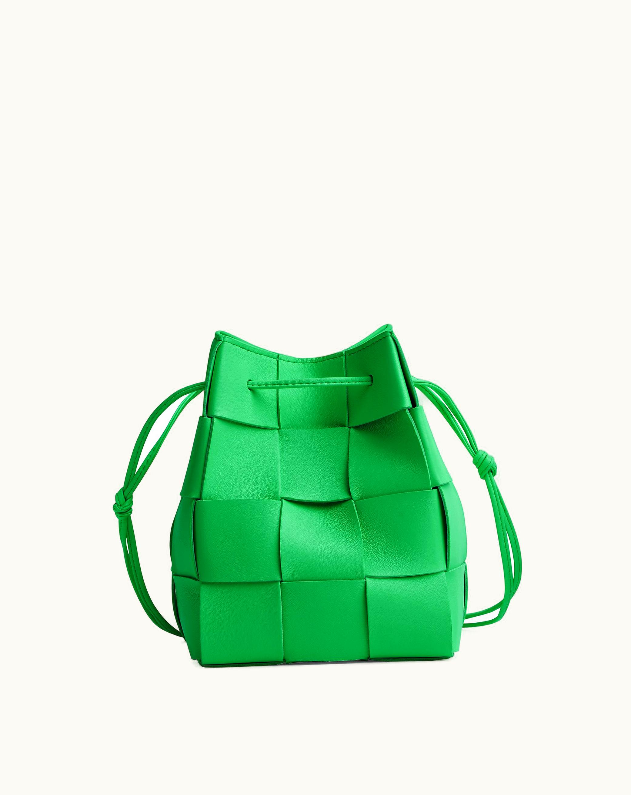 Bottega Veneta Small Cassette Cross-Body Bucket In Parakeet
