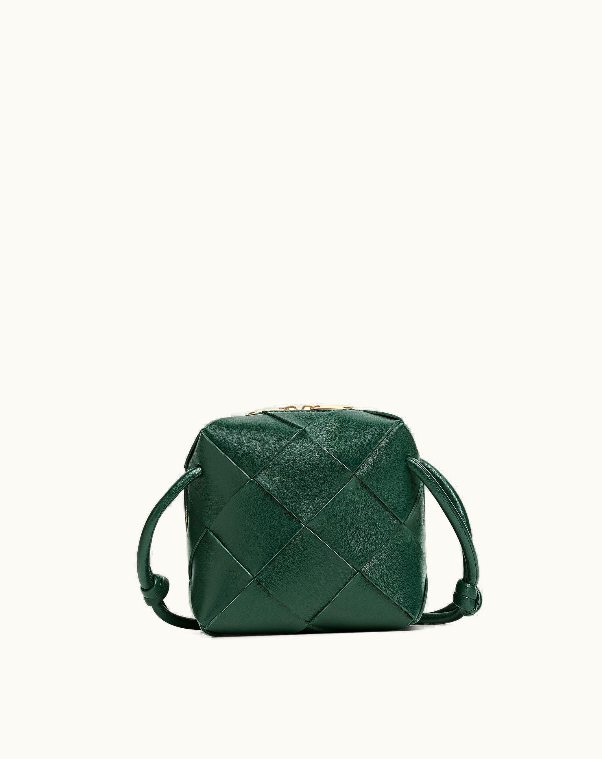 Bottega Veneta Women's Mini Cassette Camera Bag In Emerald Green
