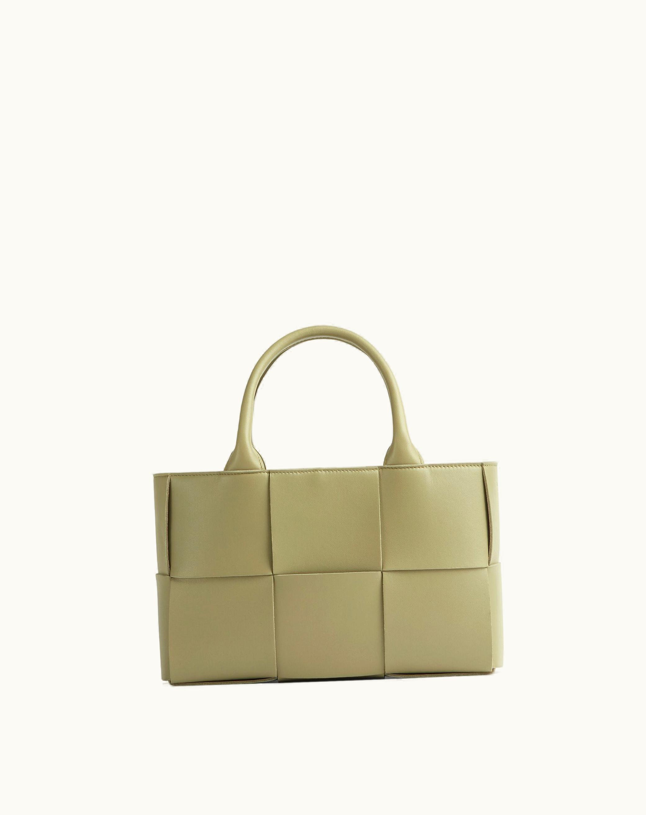 Bottega Veneta Mini Arco Tote Bag In Travertine