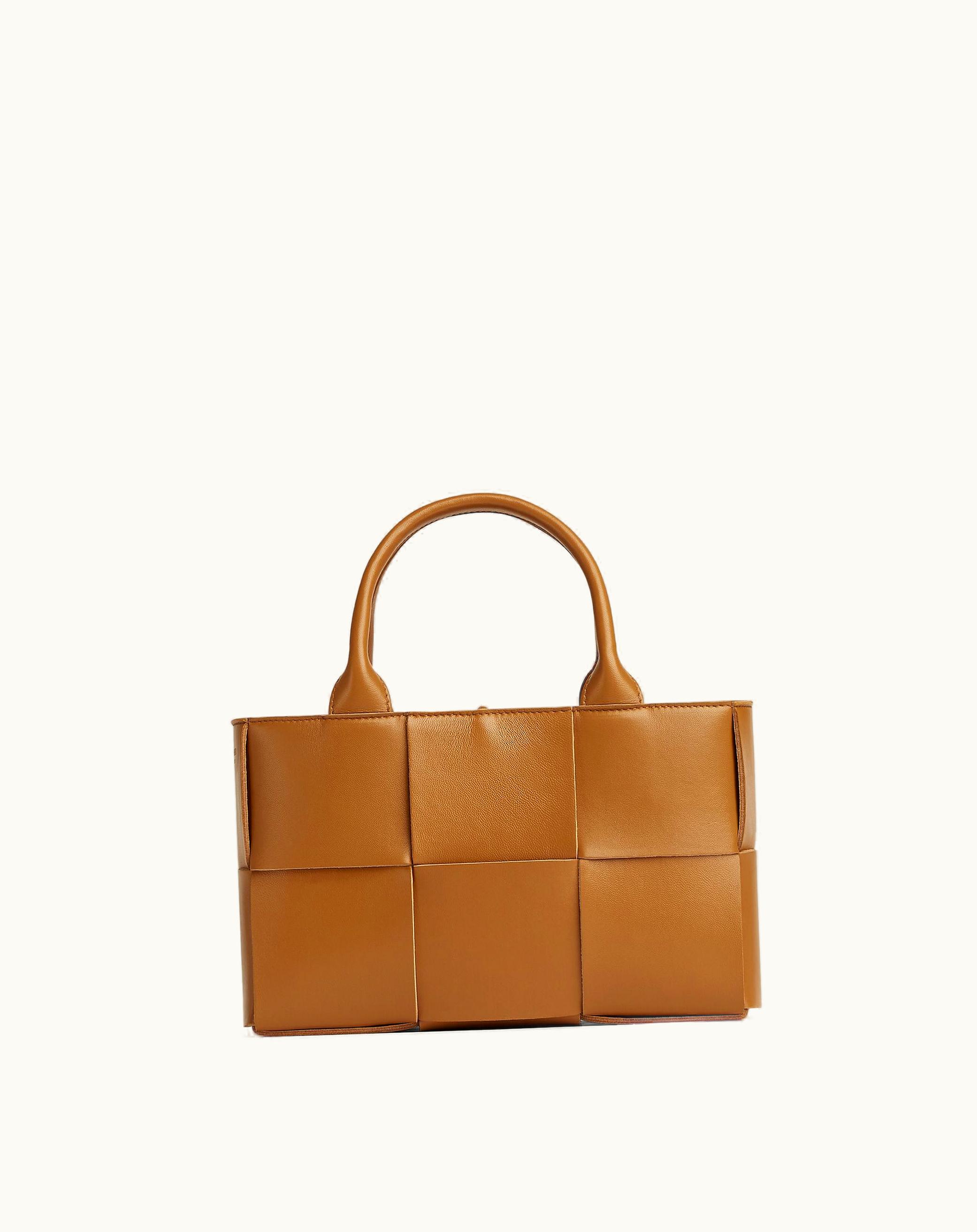 Bottega Veneta Mini Arco Tote Bag In Camel
