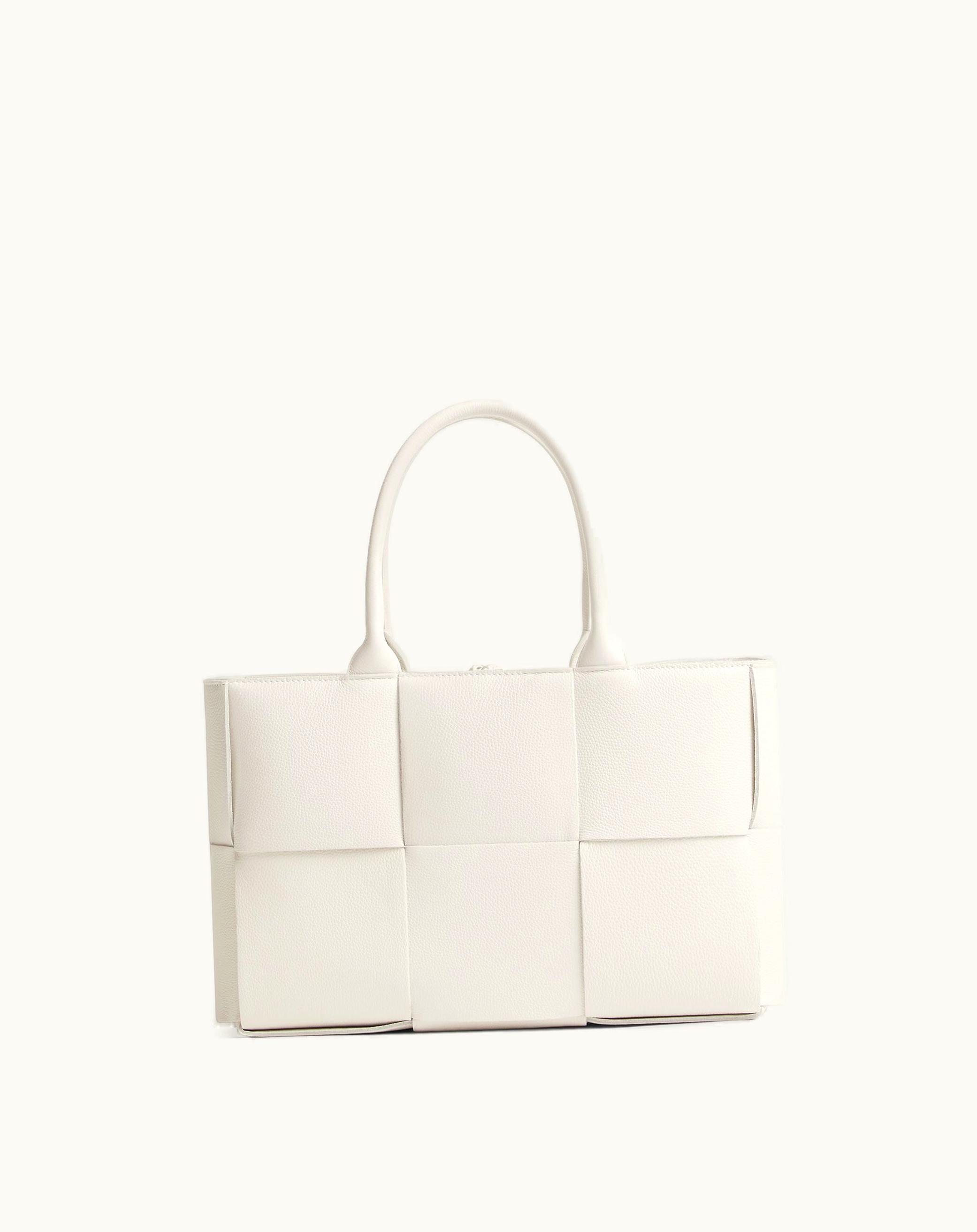 Bottega Veneta Small Arco Tote Bag In White