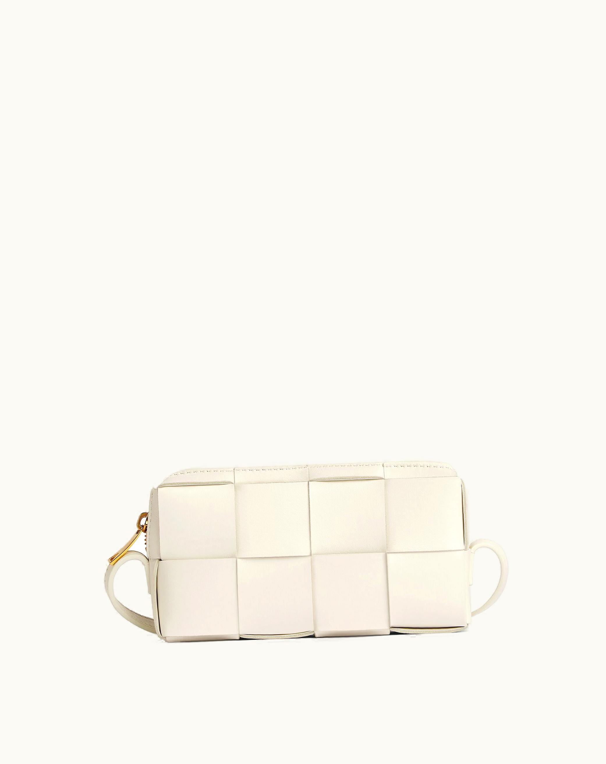 Bottega Veneta Women's Mini Cassette Cross-Body Bag In White