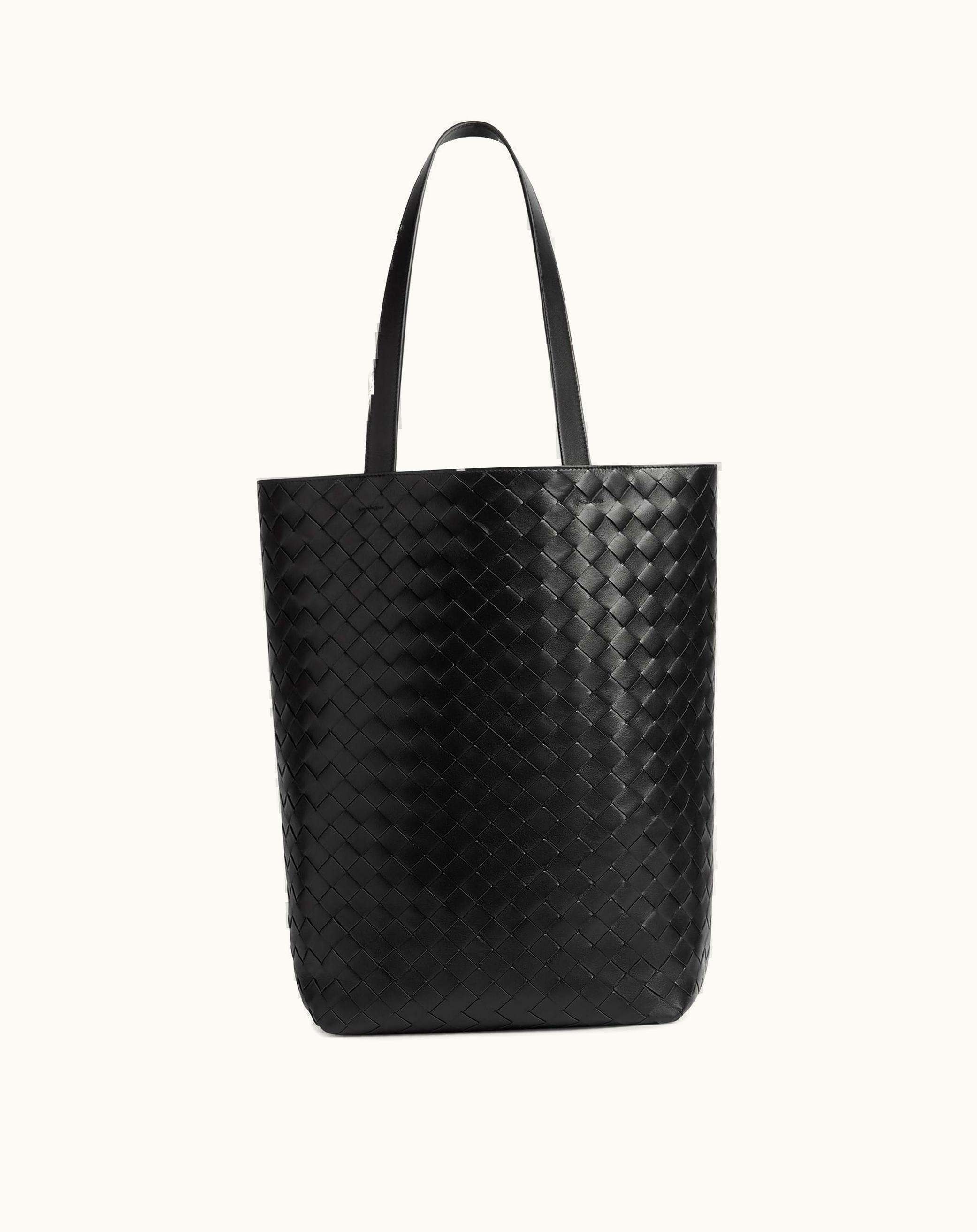 Bottega Veneta Bottega Veneta Small Intrecciato Tote Bag In Black