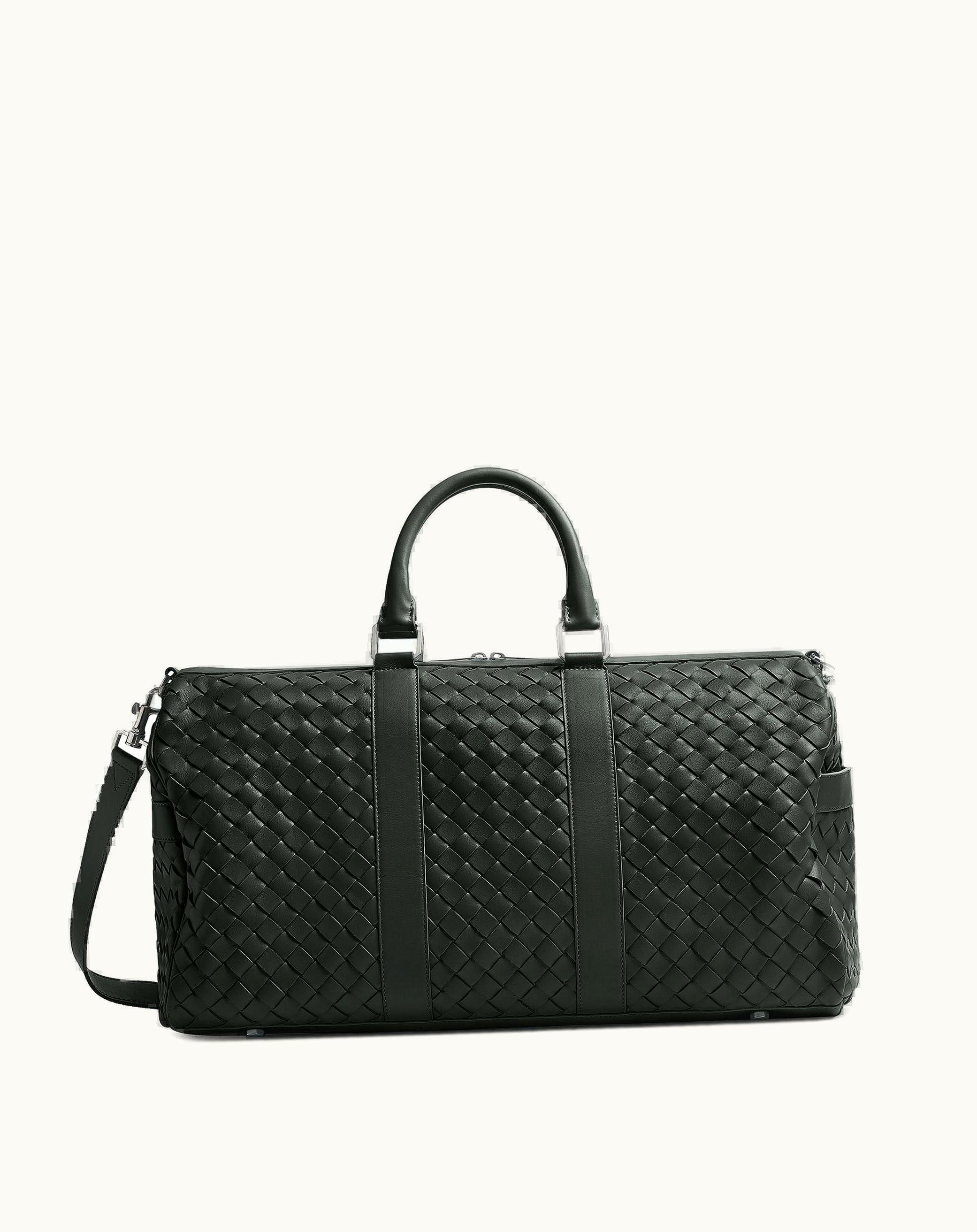 Bottega Veneta Bottega Veneta Medium Intrecciato Duffle In Dark Green