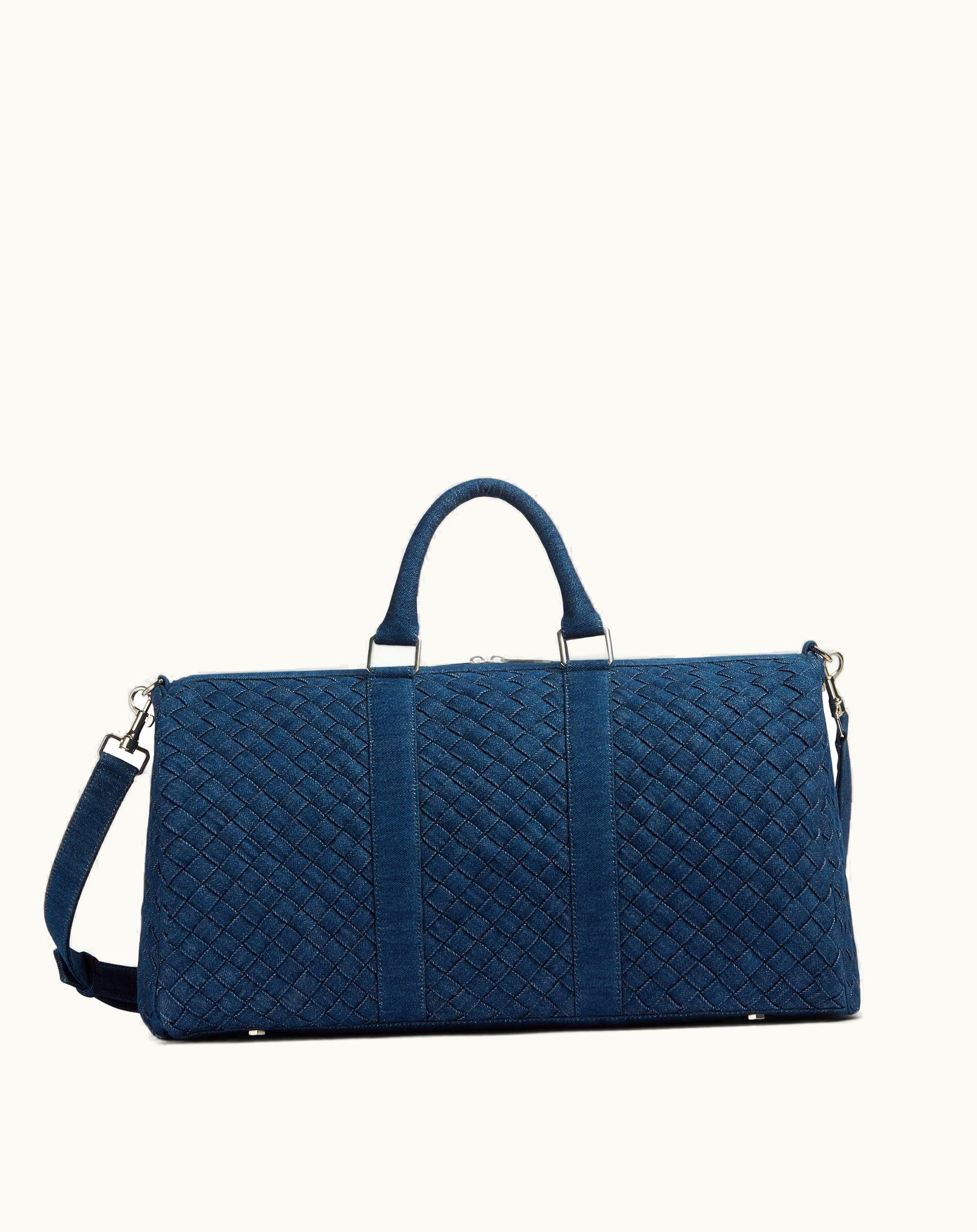Bottega Veneta Bottega Veneta Men's Medium Intrecciato Duffle In Indigo