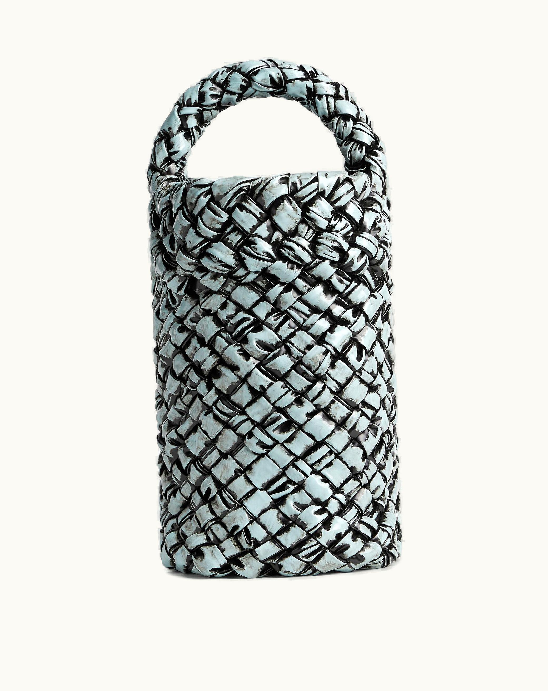 Bottega Veneta Bottega Veneta Men's Maxi Kalimero Bucket In Teal Washed / Black