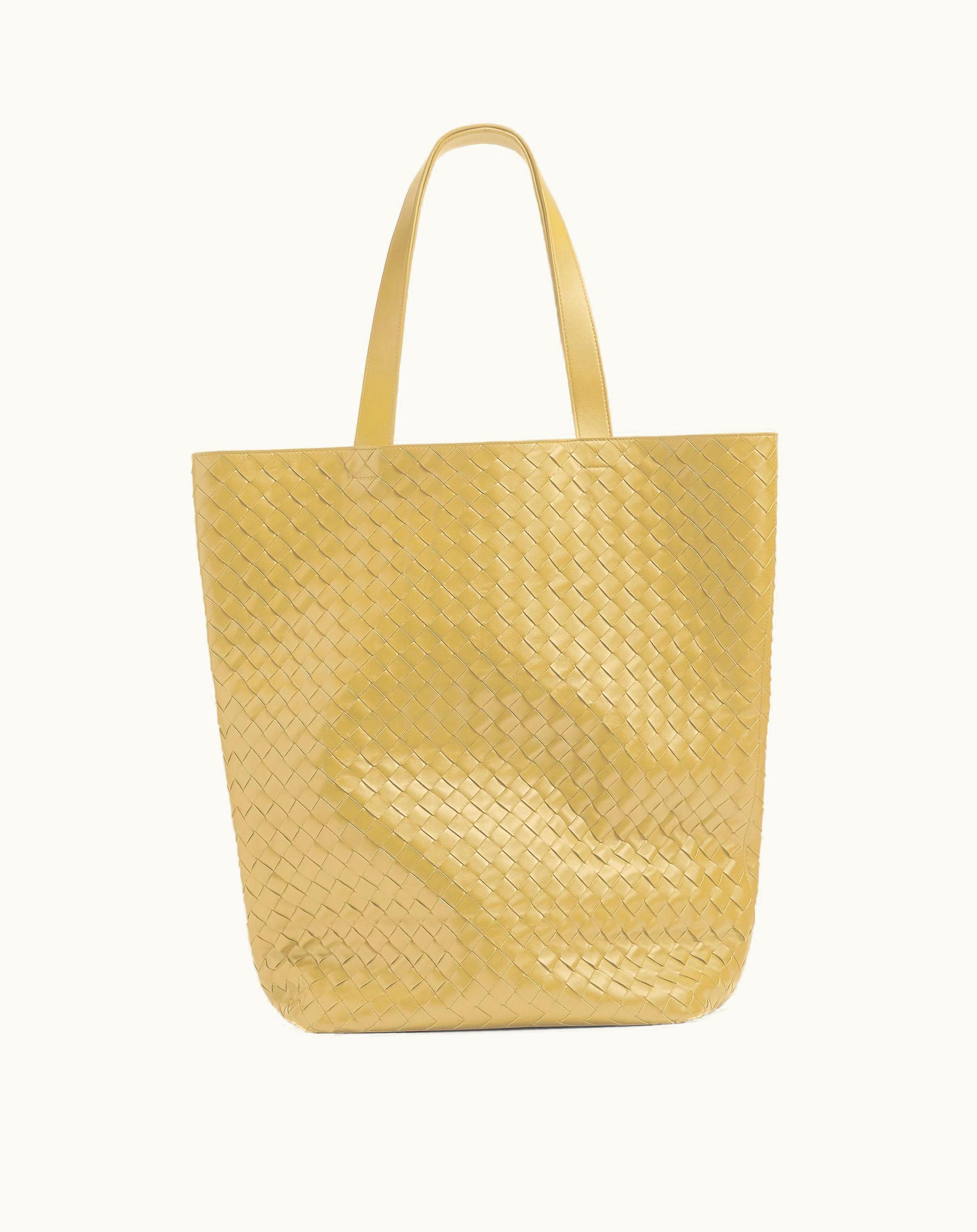 Bottega Veneta Bottega Veneta Men's Large Intrecciato Tote Bag In Tapioca