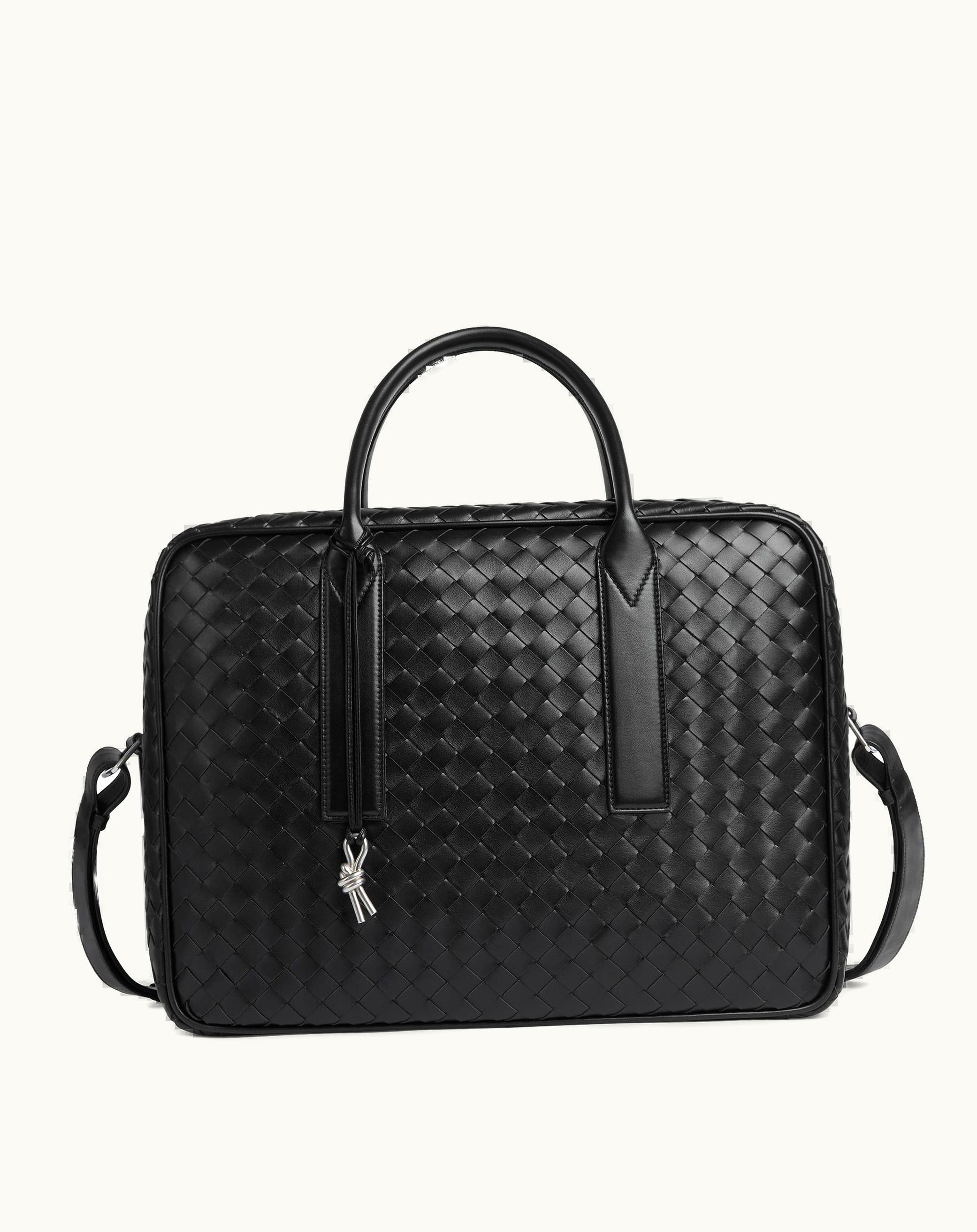 Bottega Veneta Bottega Veneta Men's Getaway Medium Weekender In Black
