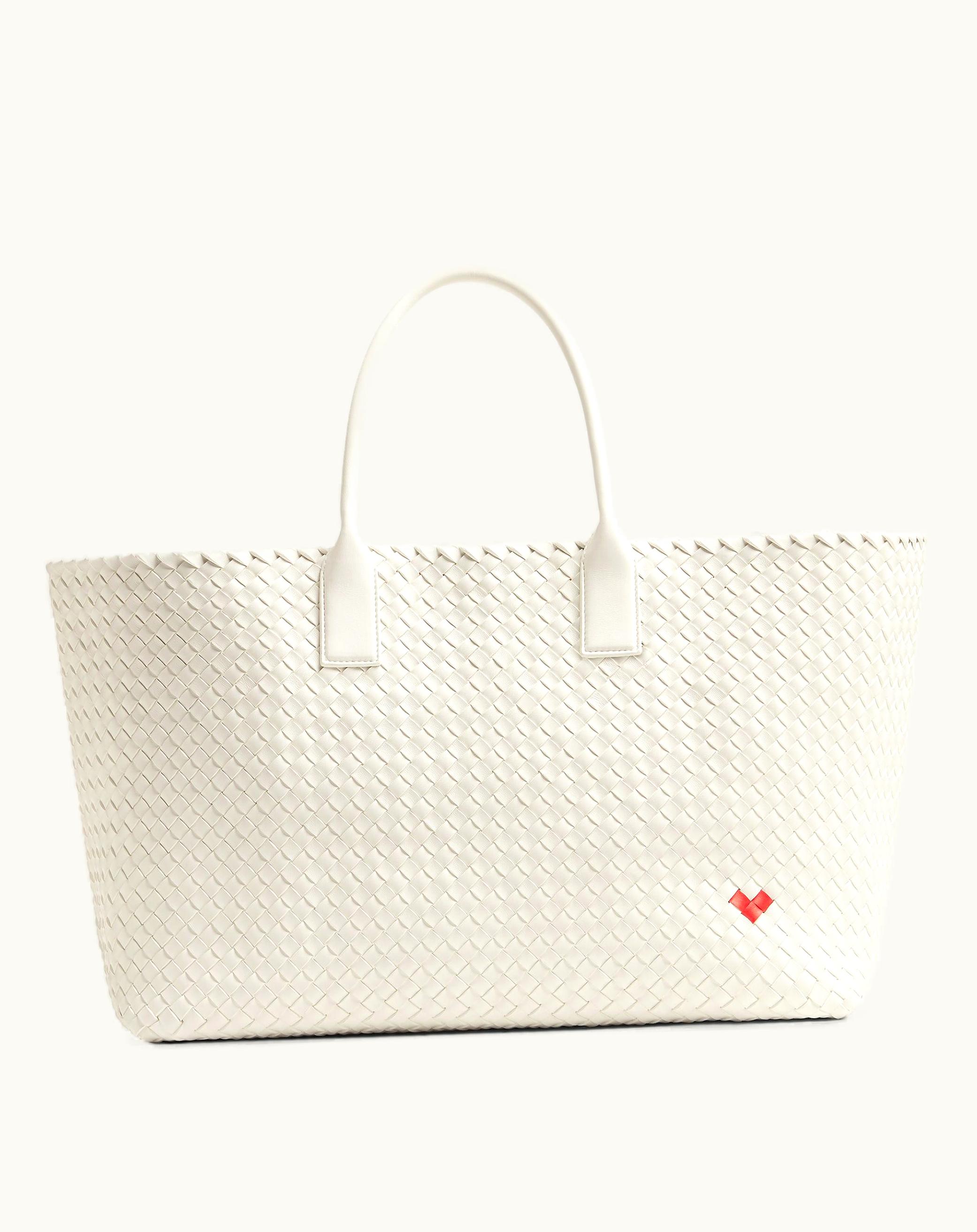 Bottega Veneta Bottega Veneta Women's Large Cabat In White / Vernis