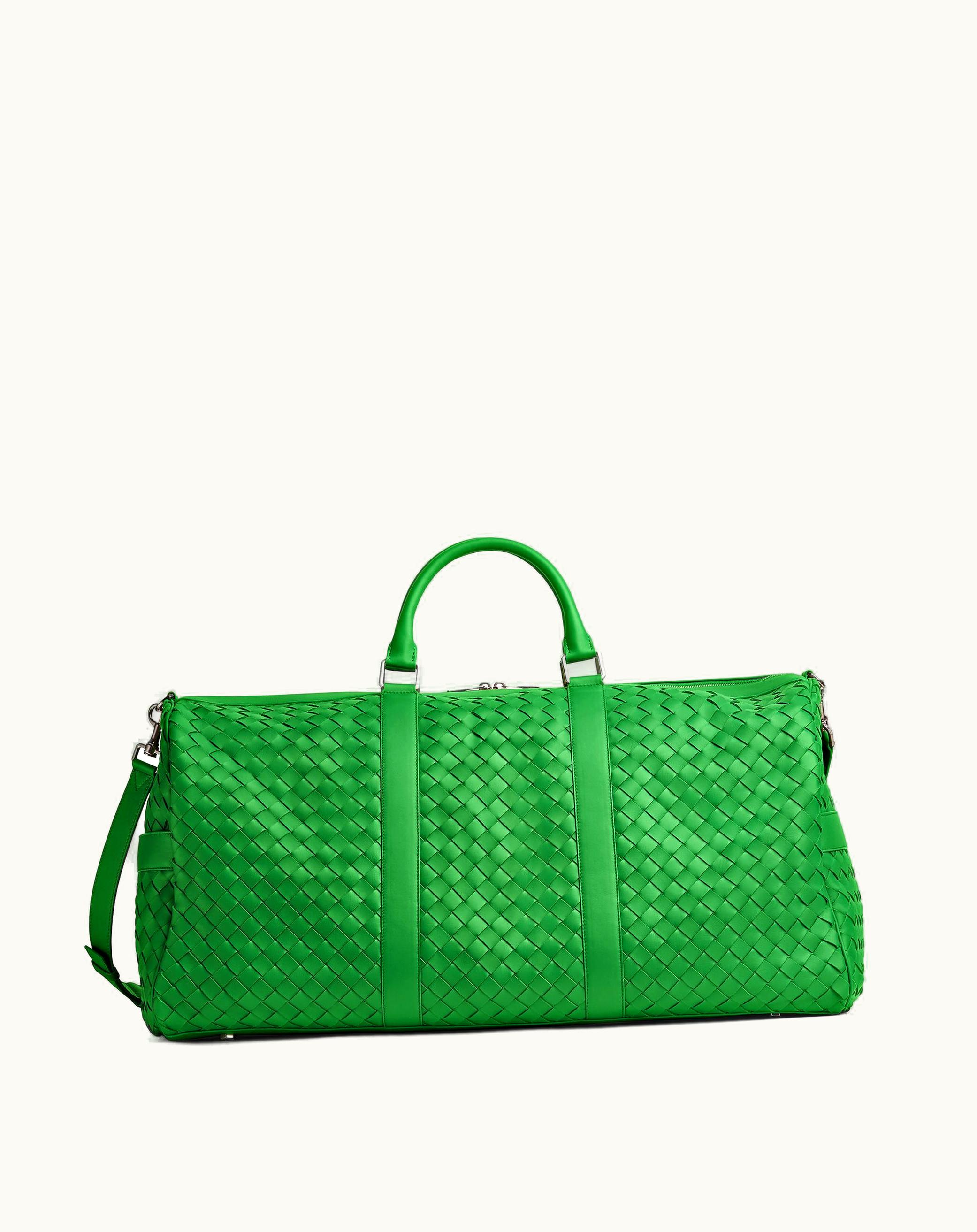 Bottega Veneta Bottega Veneta Men's Large Intrecciato Duffle In Parakeet