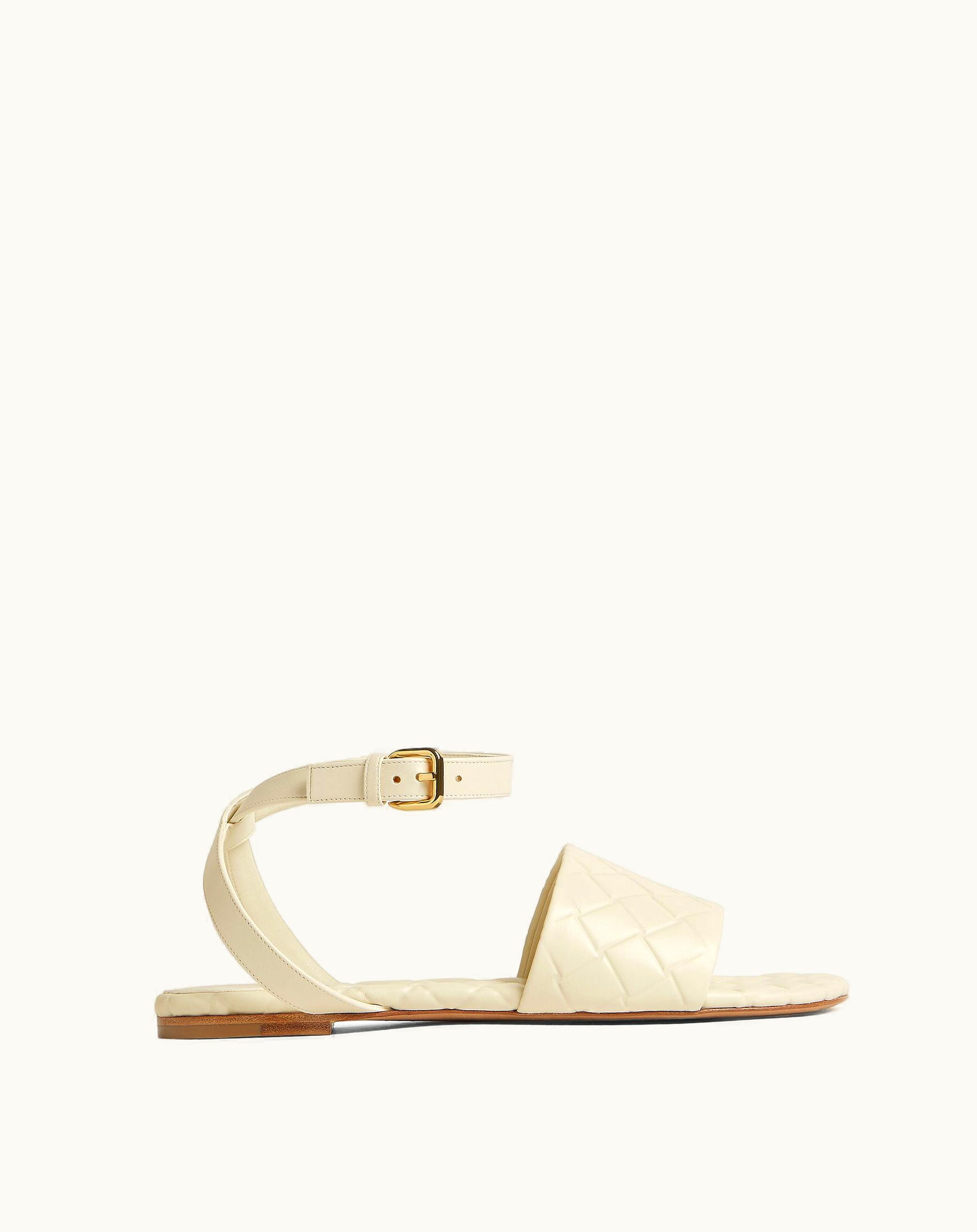Bottega Veneta Bottega Veneta Women's Amy Flat Sandal In String