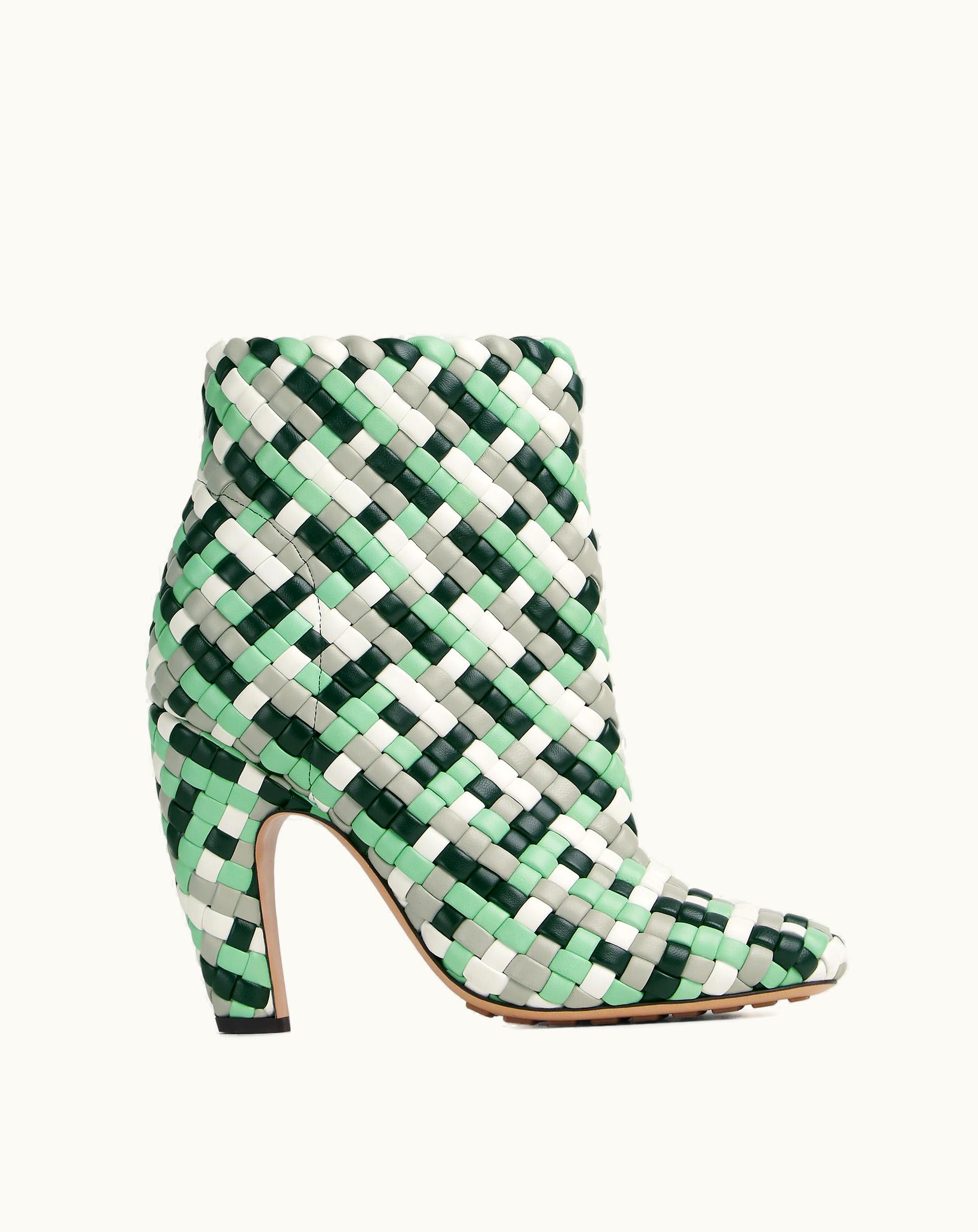 Bottega Veneta Bottega Veneta Women's Canalazzo Ankle Boot In Inkwell / Agate Grey / Chalk / Siren