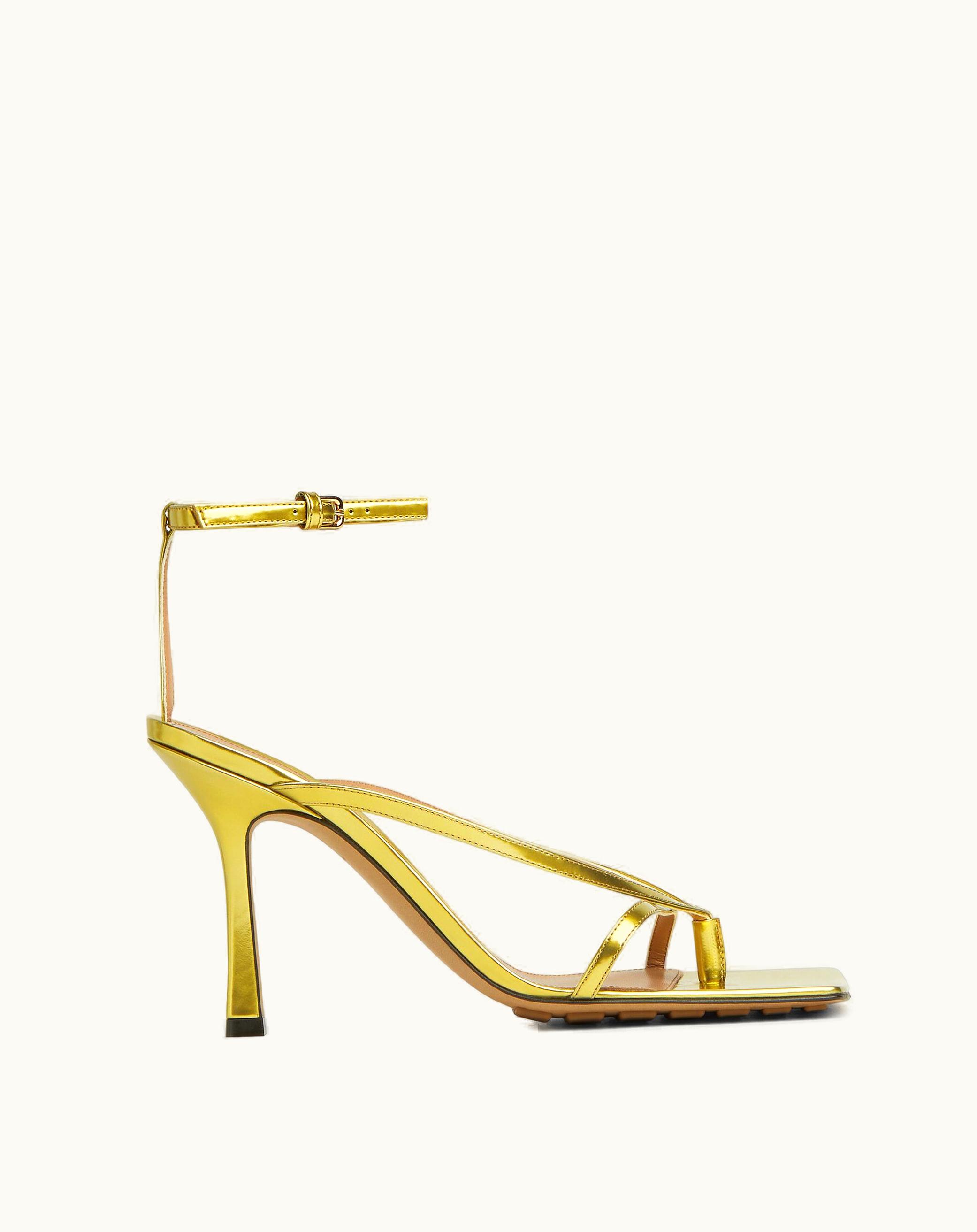 Bottega Veneta Bottega Veneta Women's Stretch Strap Sandal In Gold