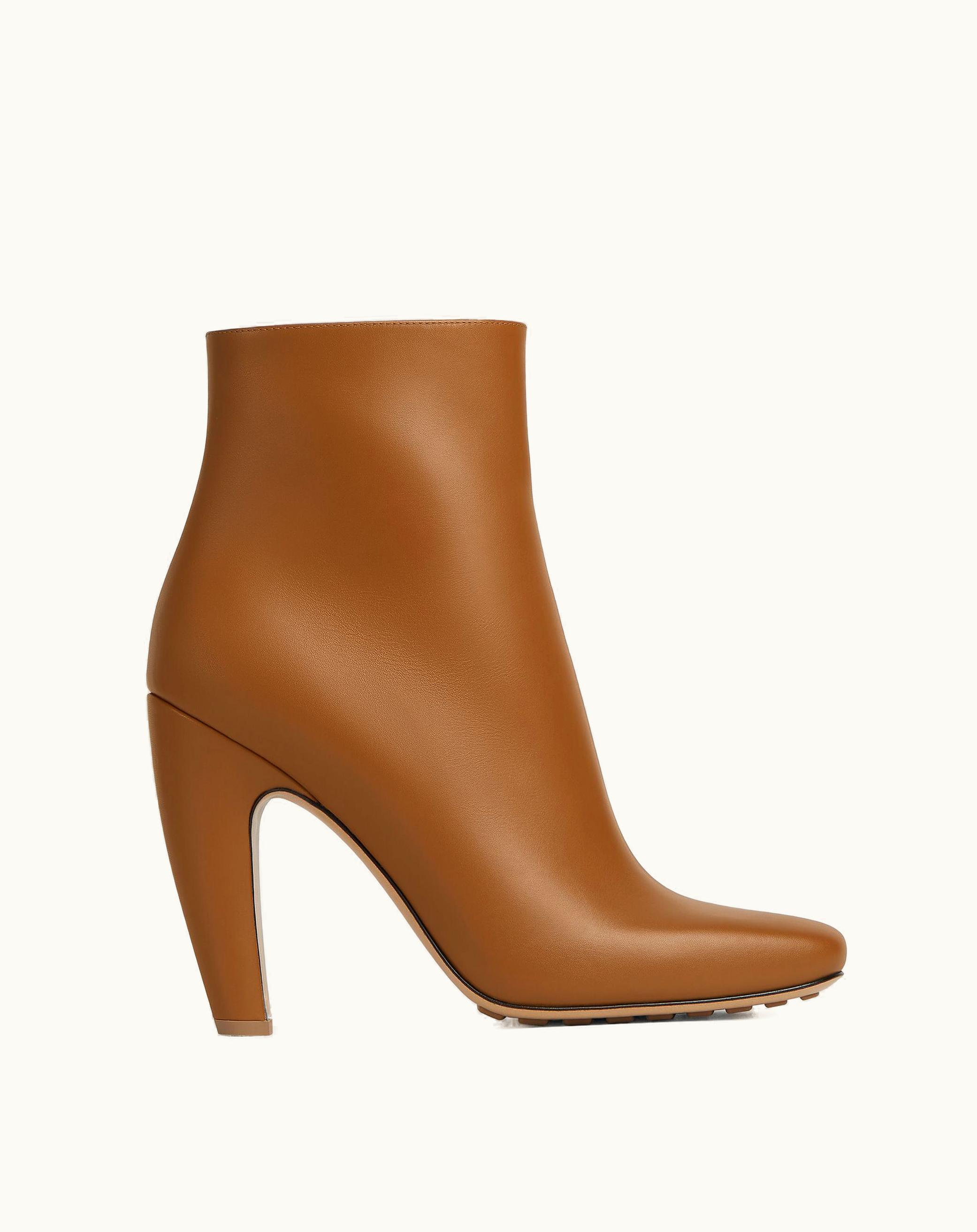 Bottega Veneta Bottega Veneta Women's Canalazzo Ankle Boot In Wood