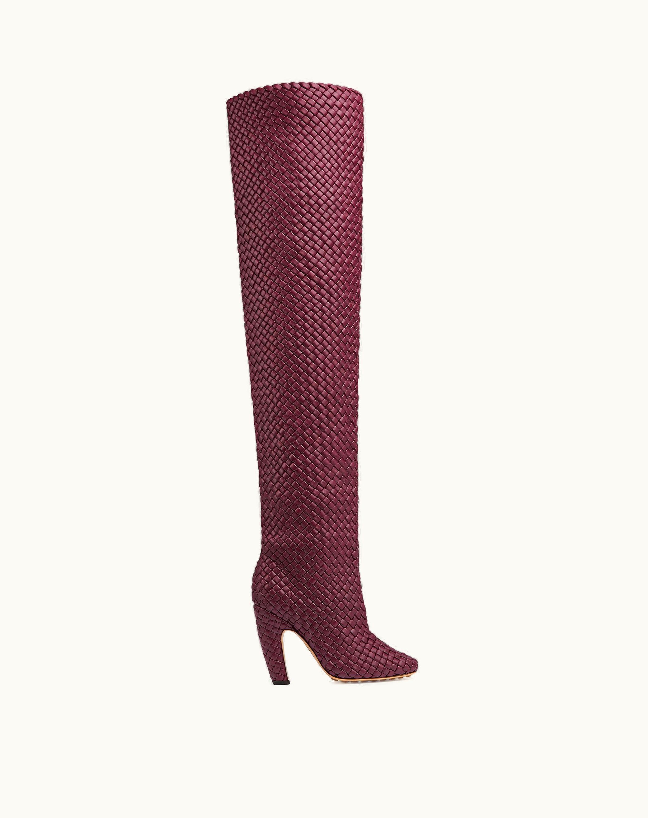 Bottega Veneta Bottega Veneta Women's Canalazzo Over-The-Knee Boot In Barolo