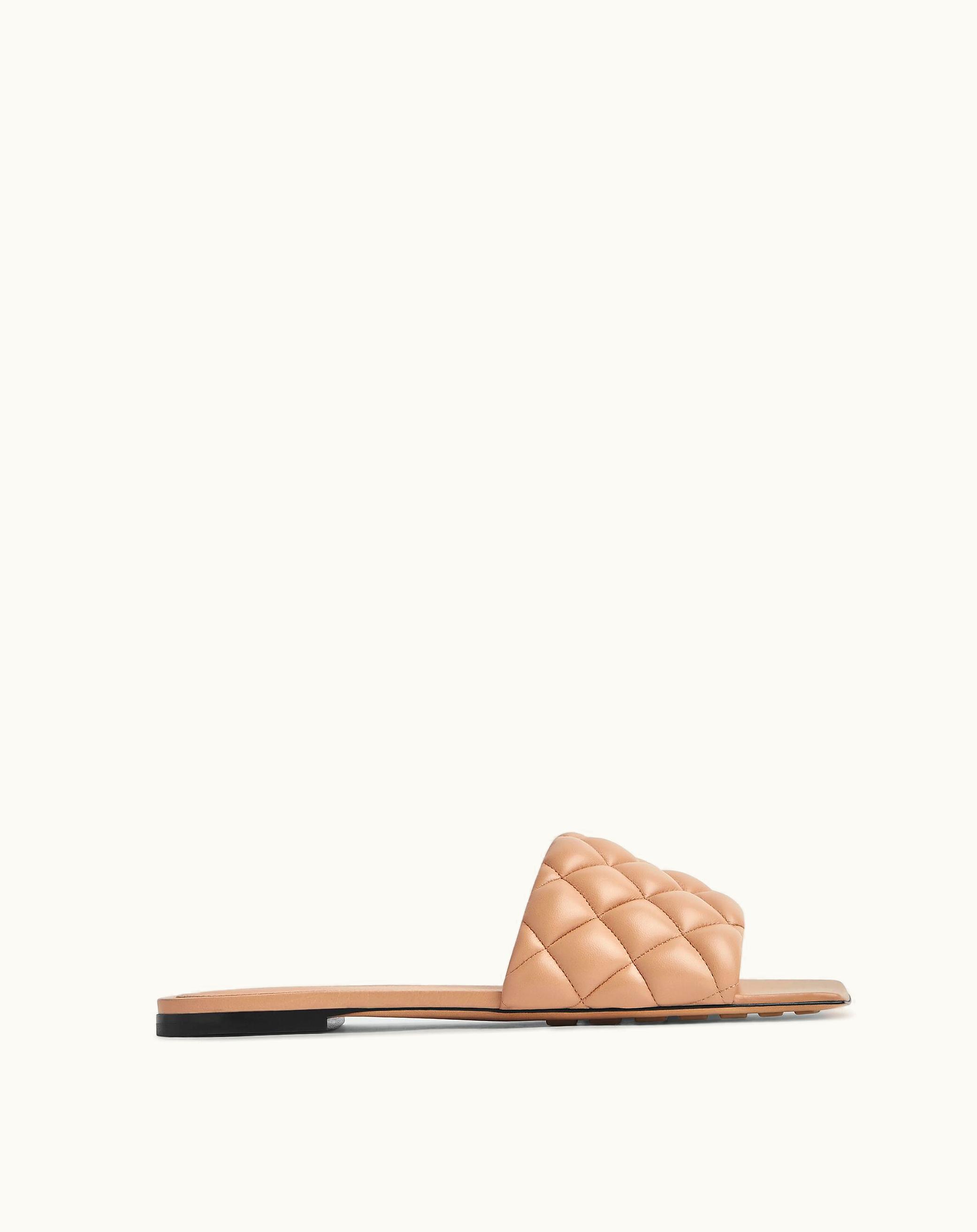Bottega Veneta Bottega Veneta Women's Padded Flat Sandal In Cipria