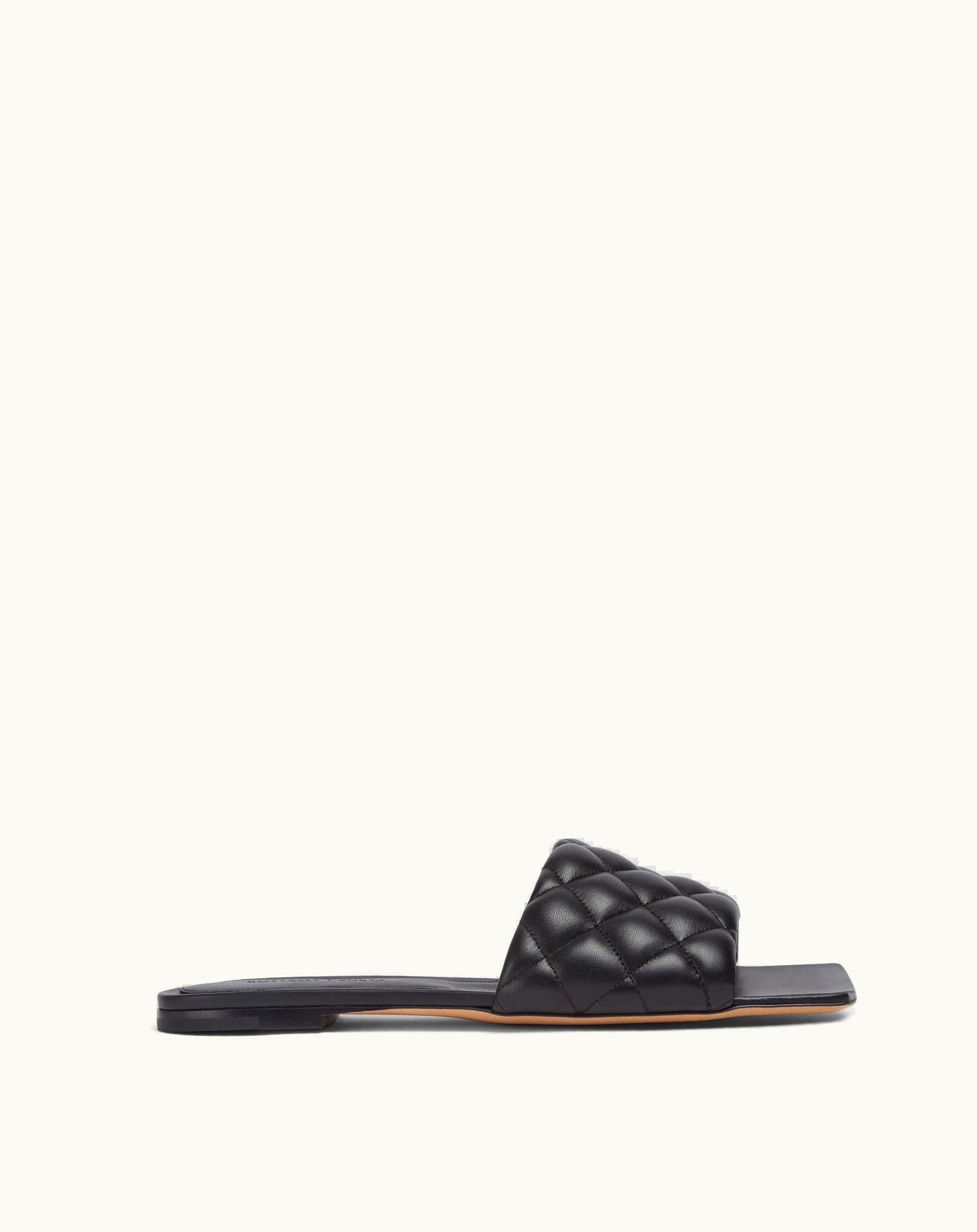Bottega Veneta Bottega Veneta Women's Padded Flat Sandal In Nero
