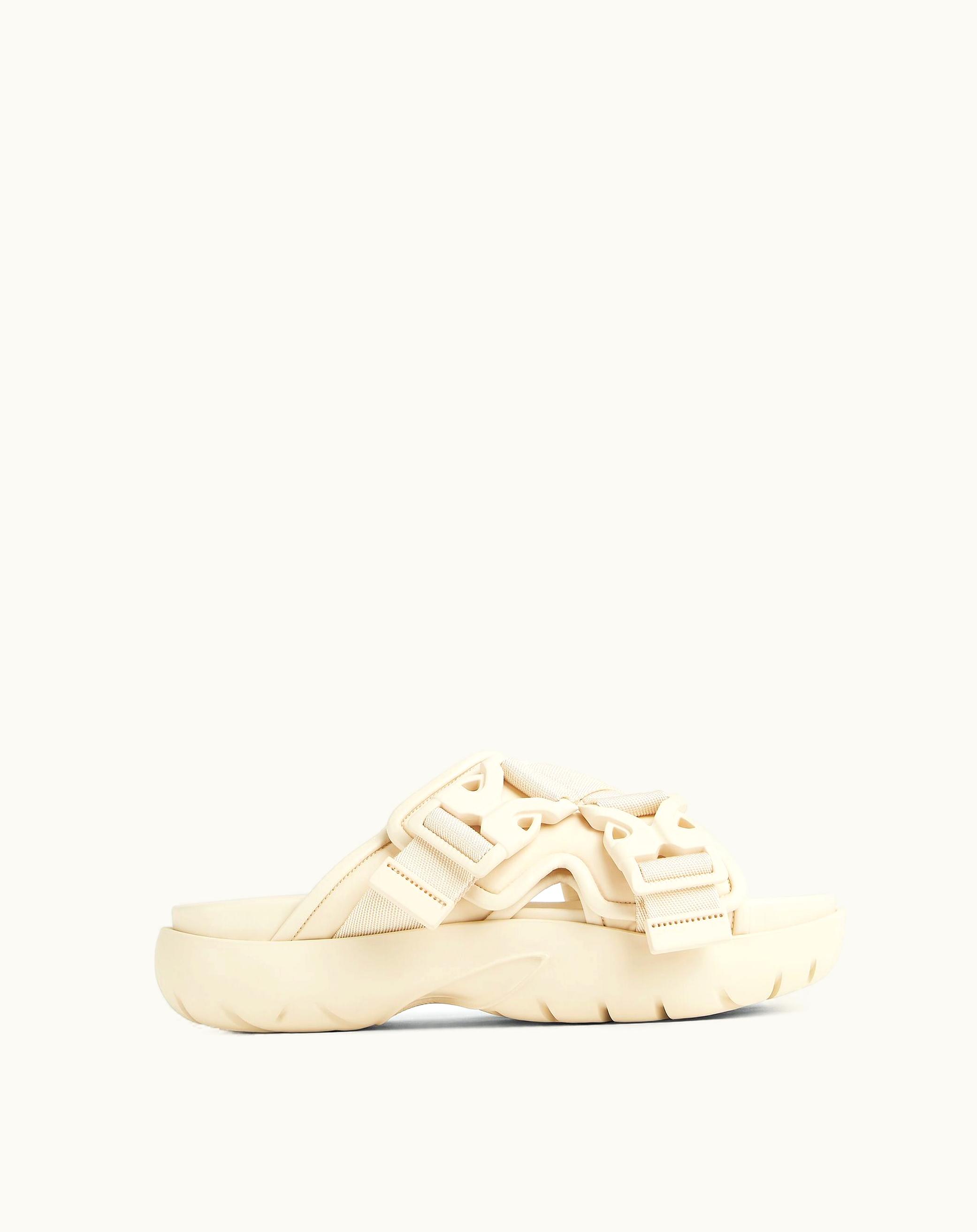 Bottega Veneta Bottega Veneta Women's Snap Slide In Sea Salt