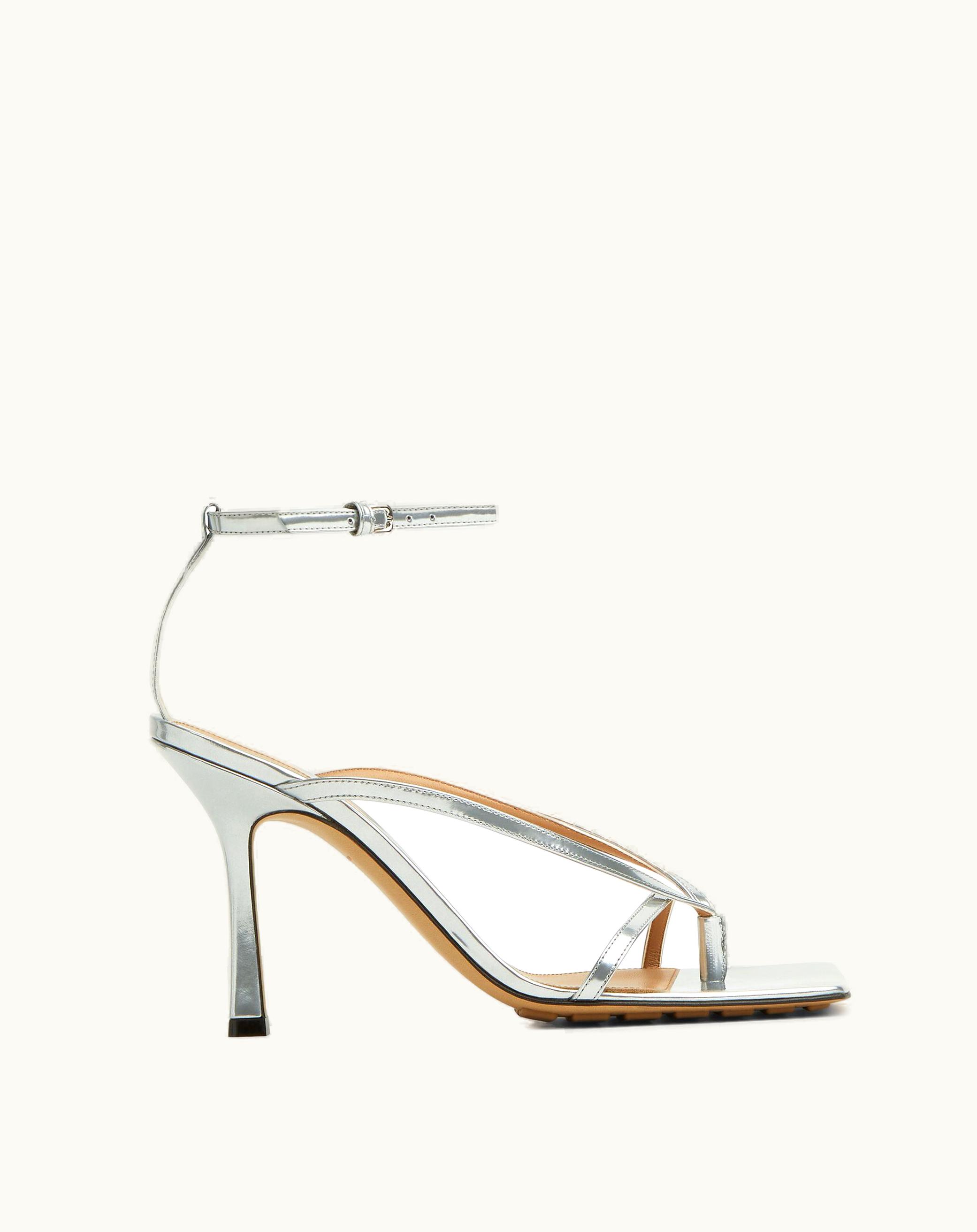 Bottega Veneta Bottega Veneta Women's Stretch Strap Sandal In Silver