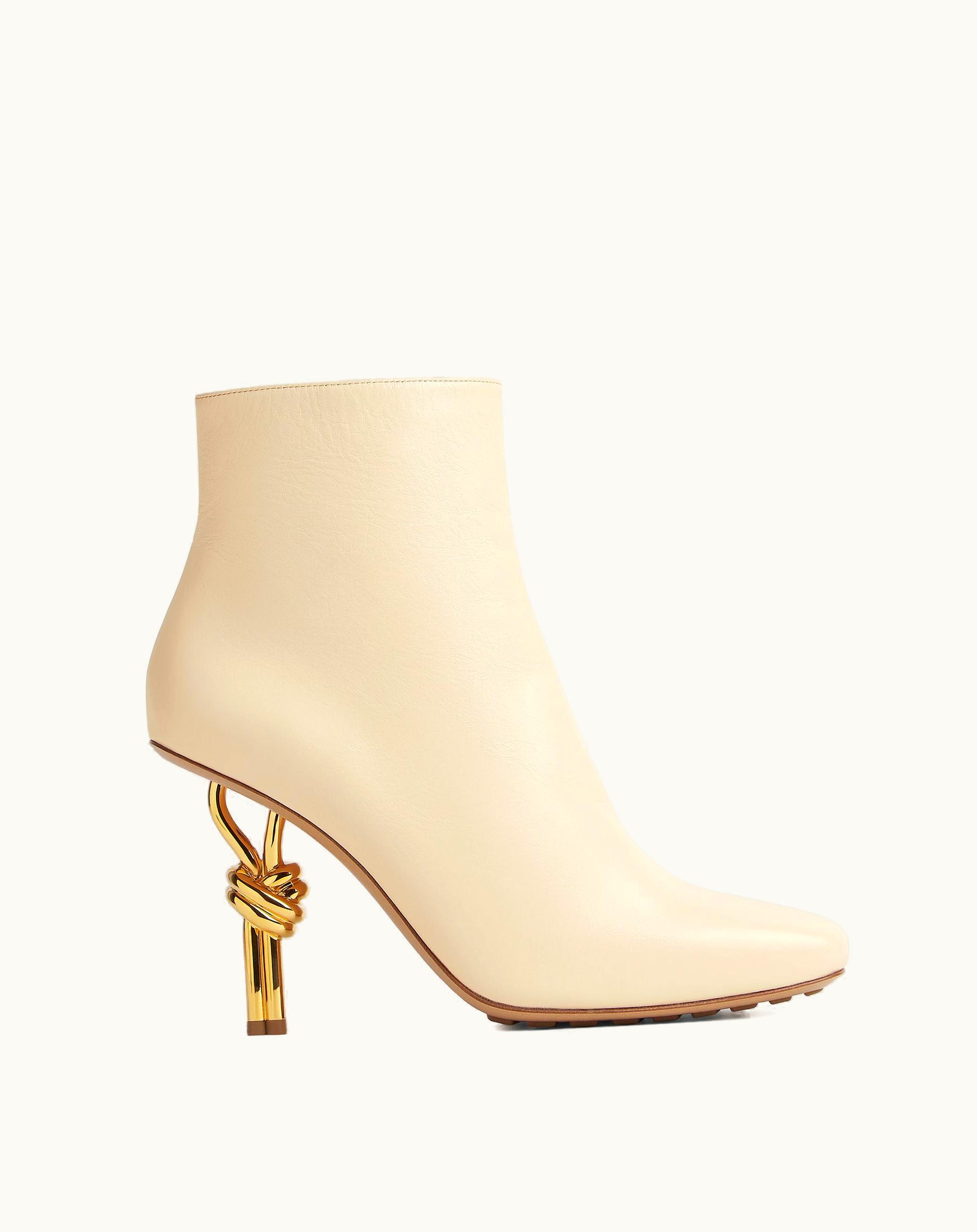 Bottega Veneta Bottega Veneta Women's Knot Ankle Boot In Sea Salt