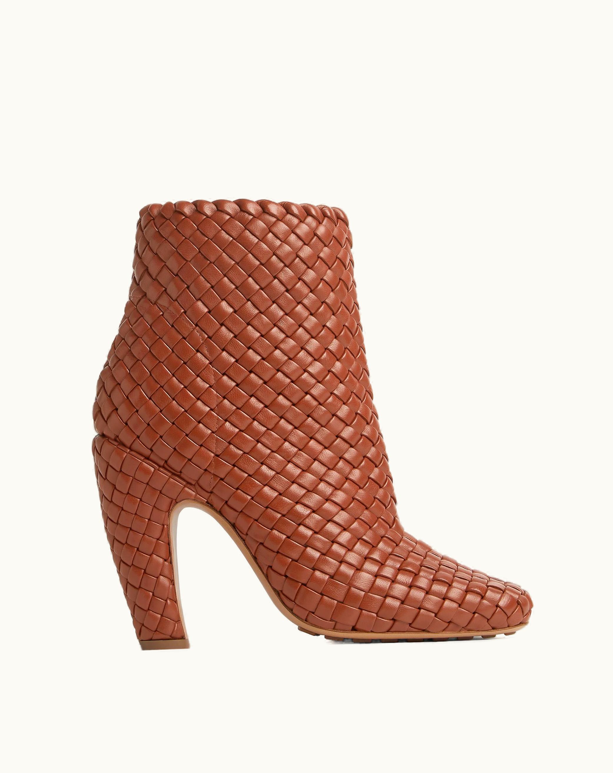 Bottega Veneta Bottega Veneta Women's Canalazzo Ankle Boot In Brown Sugar
