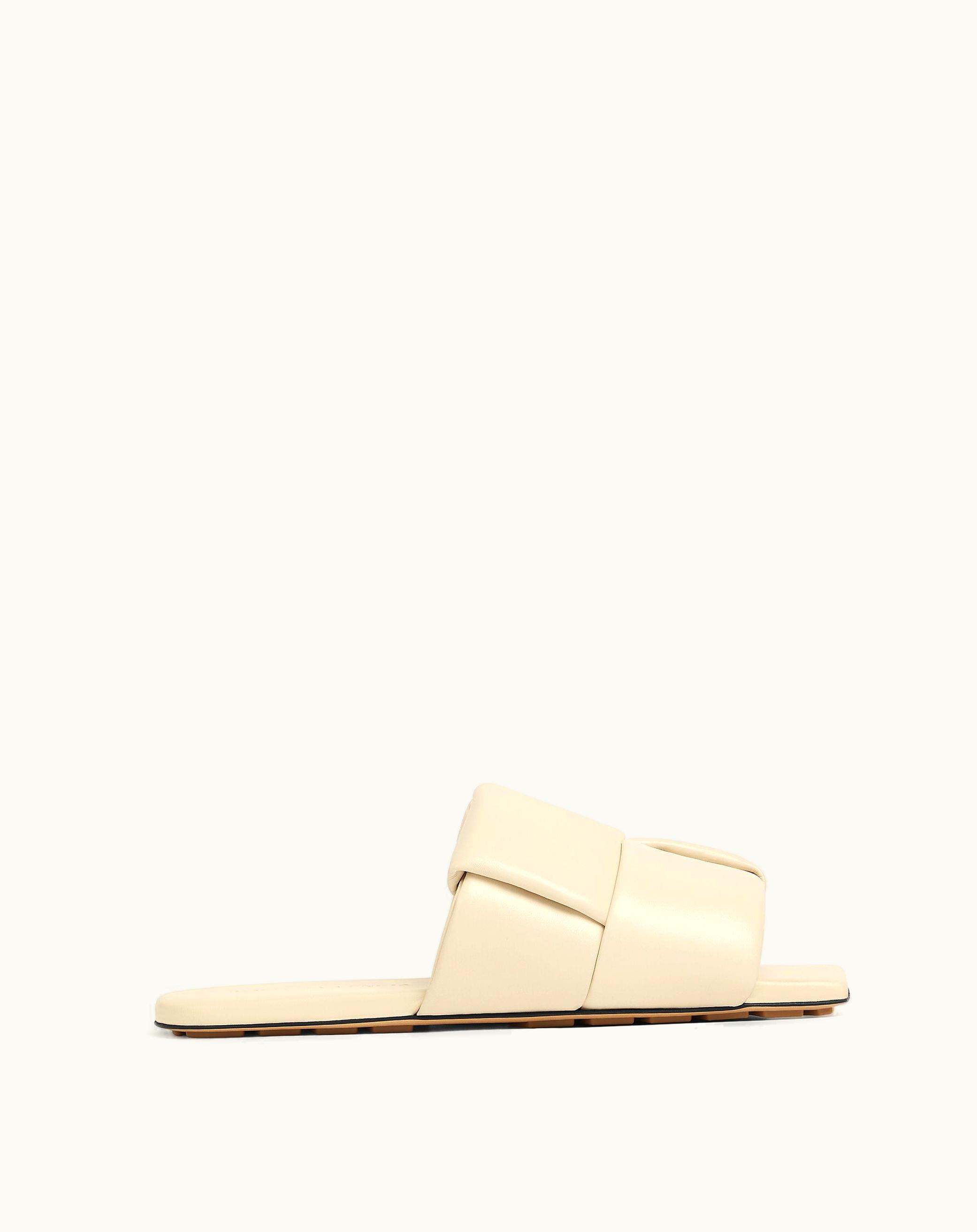 Bottega Veneta Bottega Veneta Women's Patch Flat Mule In Sea Salt Sea salt