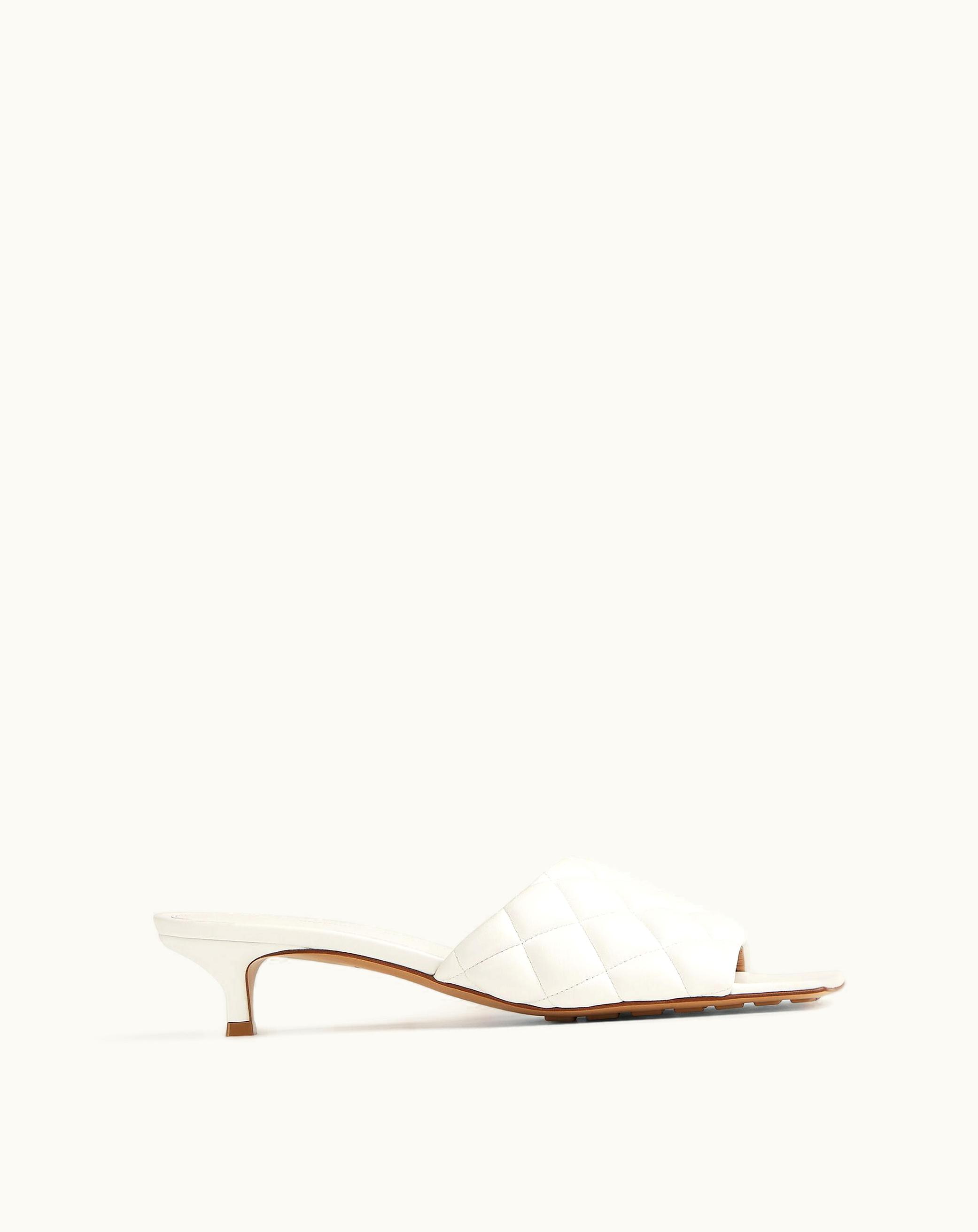 Bottega Veneta Bottega Veneta Women's Padded Mule In Optic White