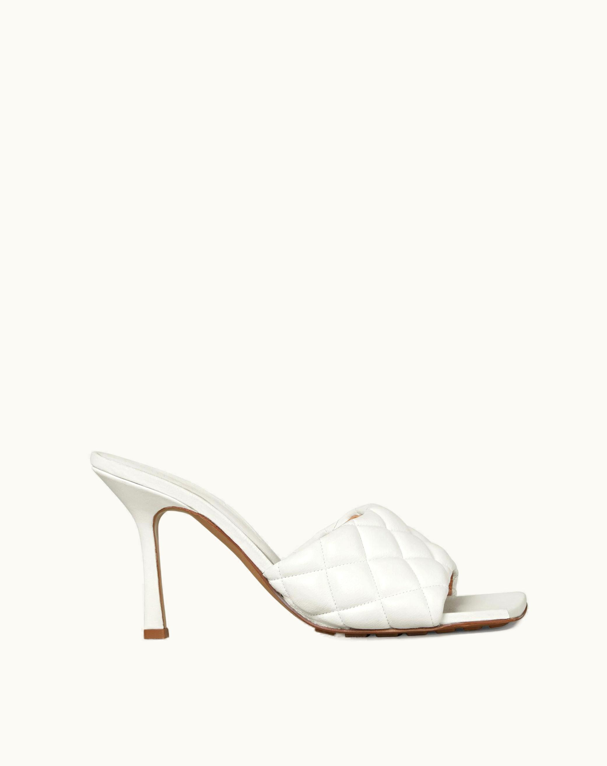 Bottega Veneta Bottega Veneta Women's Padded Mule In Optic White Optic white