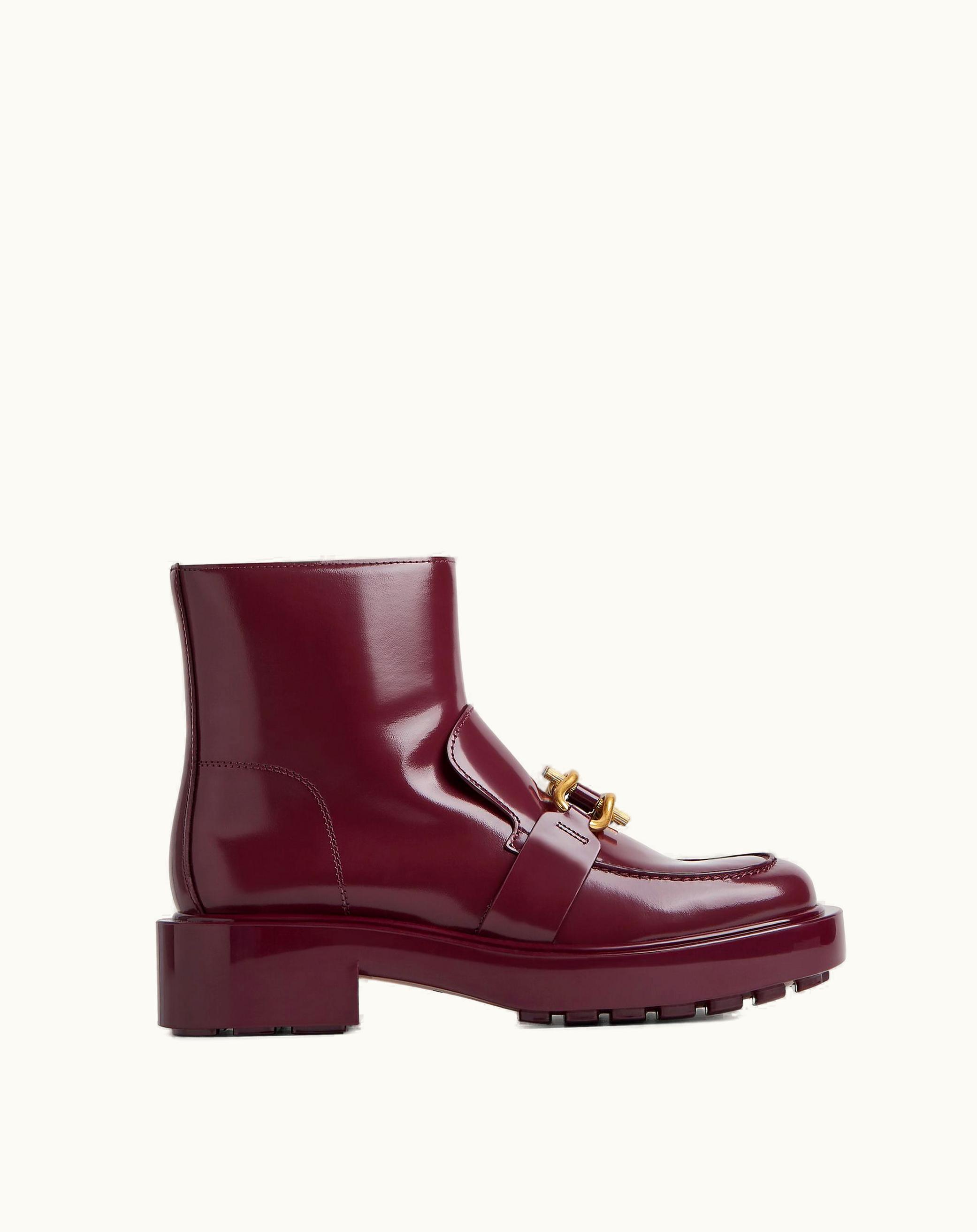 Bottega Veneta Bottega Veneta Women's Monsieur Chunky Ankle Boot In Barolo