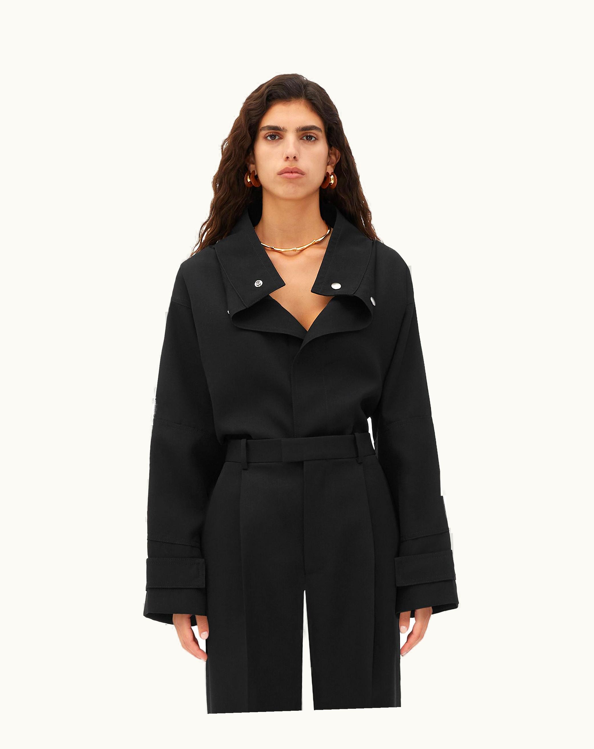 Bottega Veneta Bottega Veneta Women's Wool Twill Top In Black