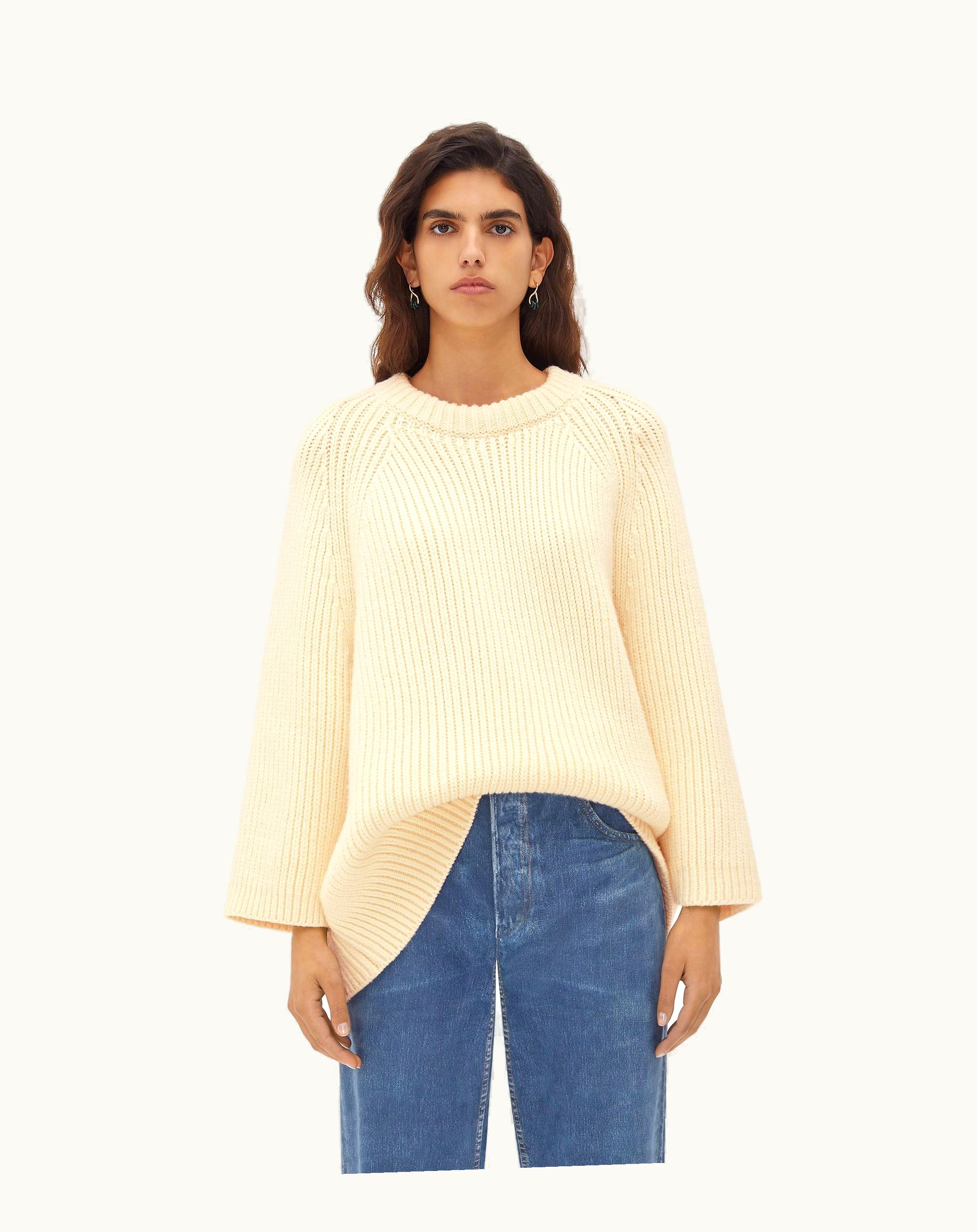 Bottega Veneta Bottega Veneta Women's Oversized Wool Cashmere T-Shirt In Dove