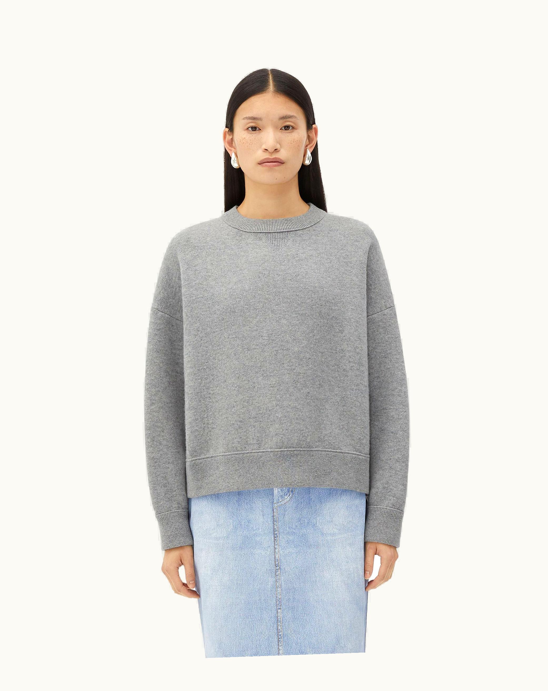 Bottega Veneta Bottega Veneta Women's Cashmere Jumper In Light Grey Melange