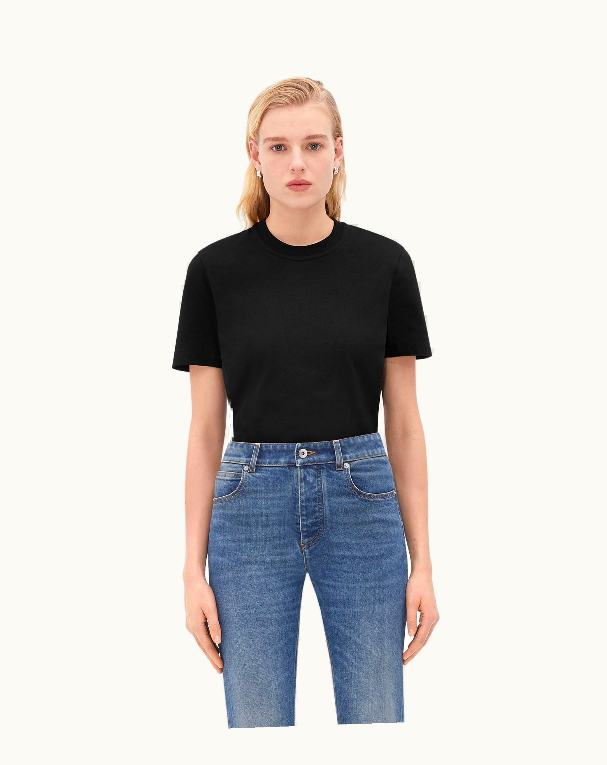 Bottega Veneta Bottega Veneta Women's Light Cotton T-Shirt In Black