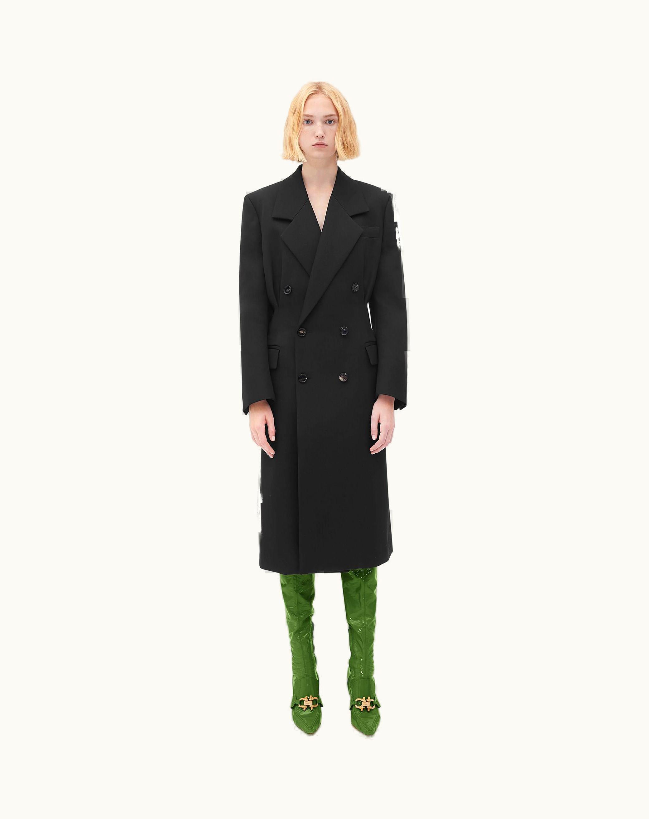 Bottega Veneta Bottega Veneta Women's Compact Wool Coat In Black