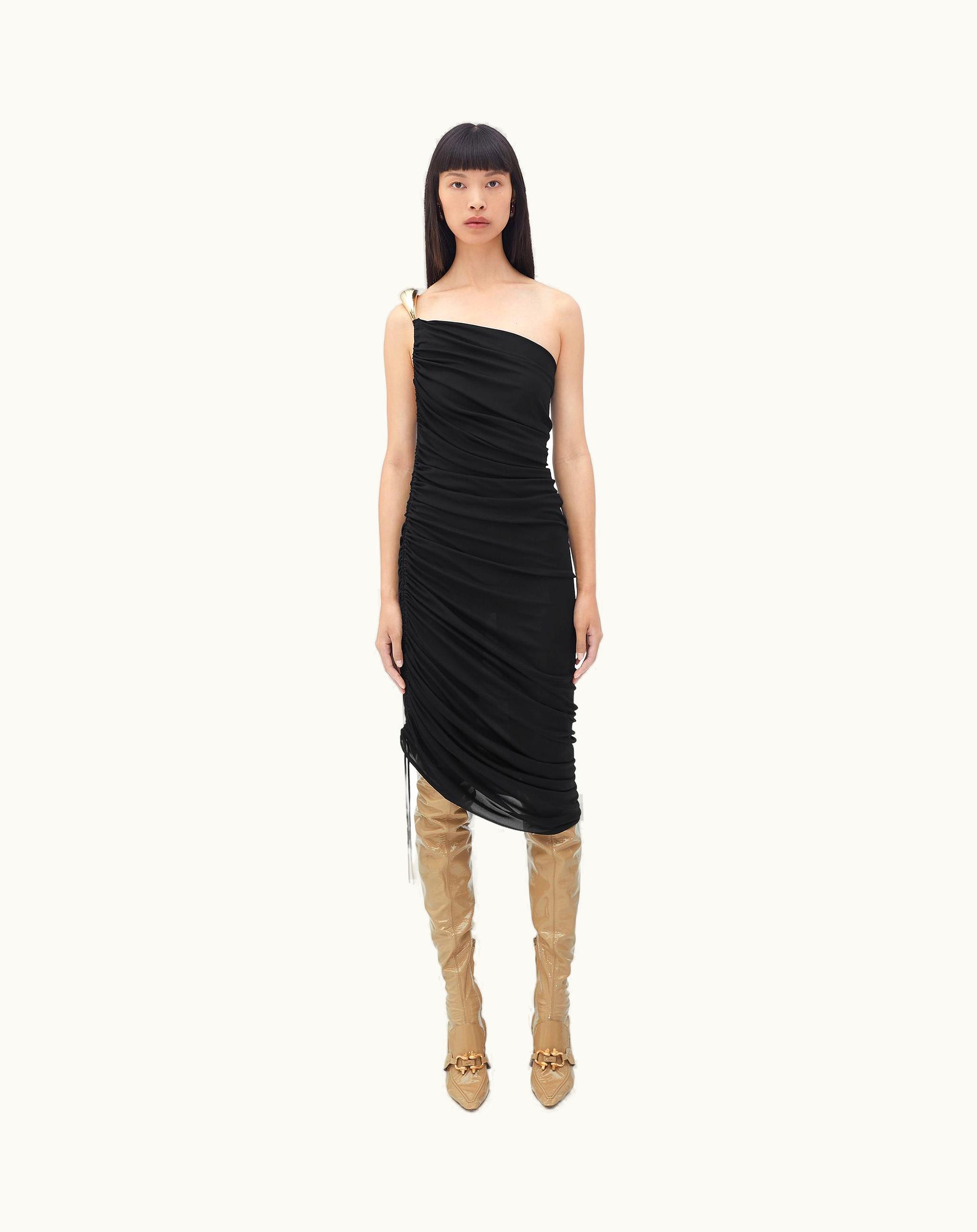 Bottega Veneta Bottega Veneta Women's Viscose Jersey Dress In Black