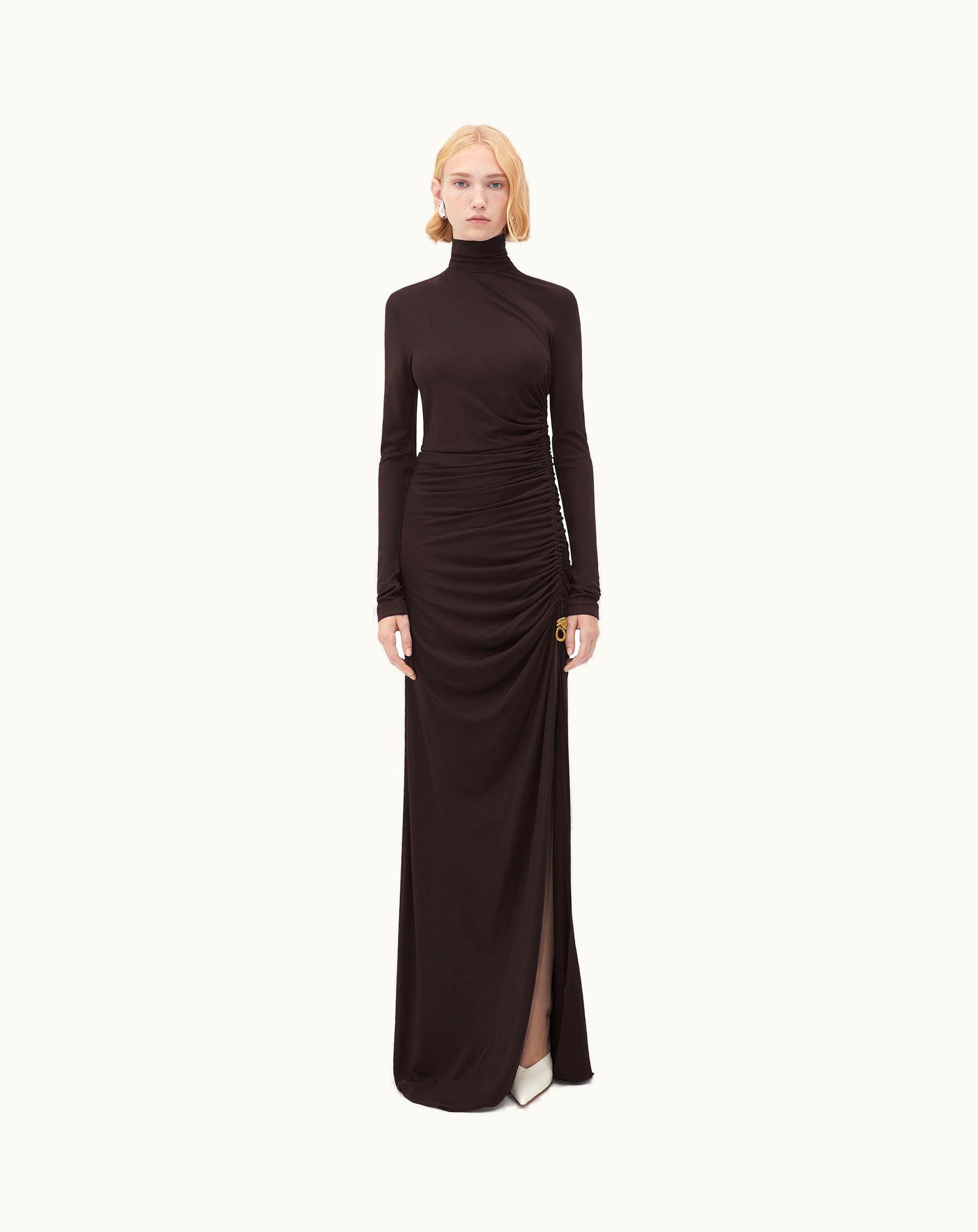 Bottega Veneta Bottega Veneta Women's Viscose Jersey Dress With Knot In Fondant