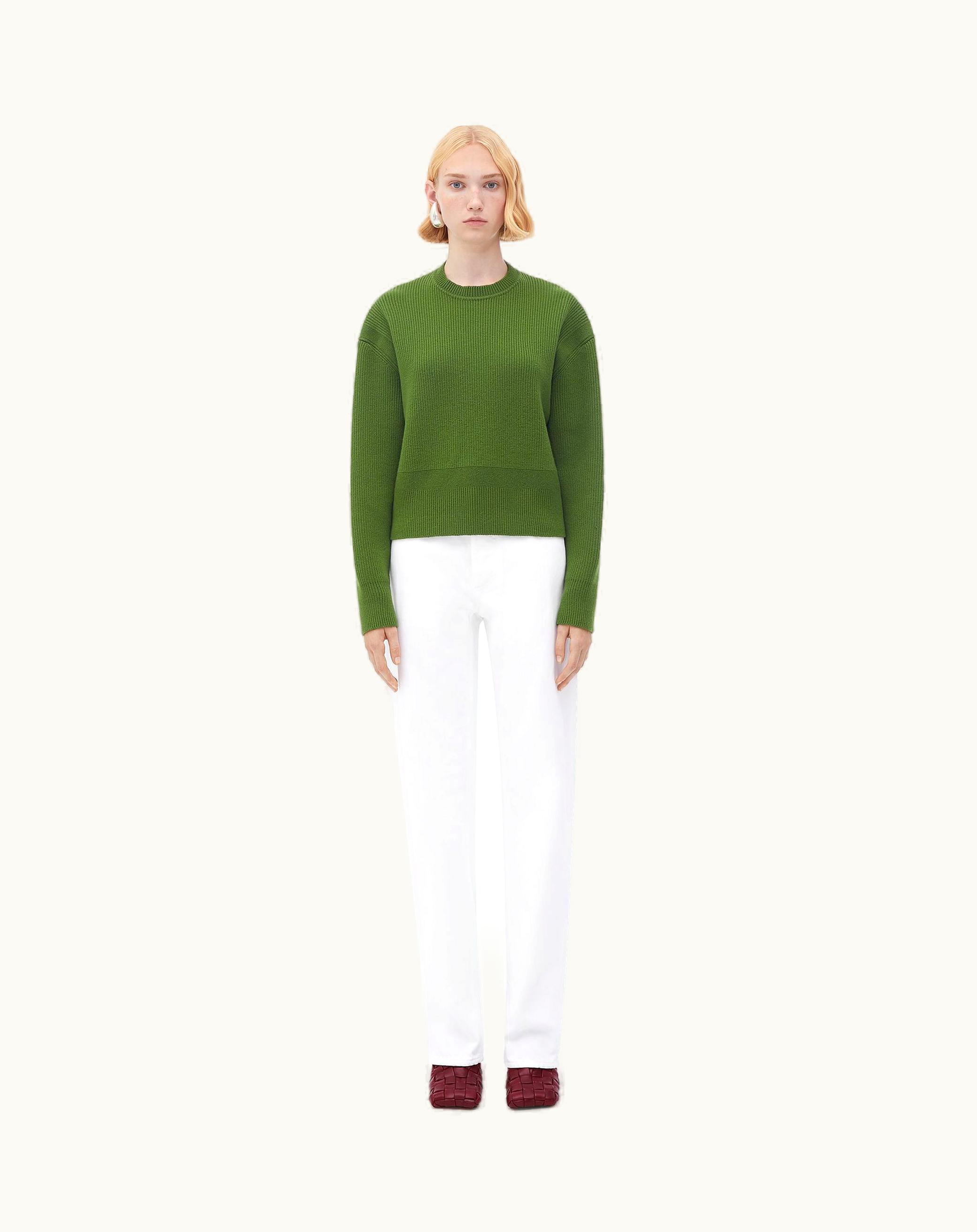 Bottega Veneta Bottega Veneta Women's English Rib Cashmere Jumper In Jalapeno
