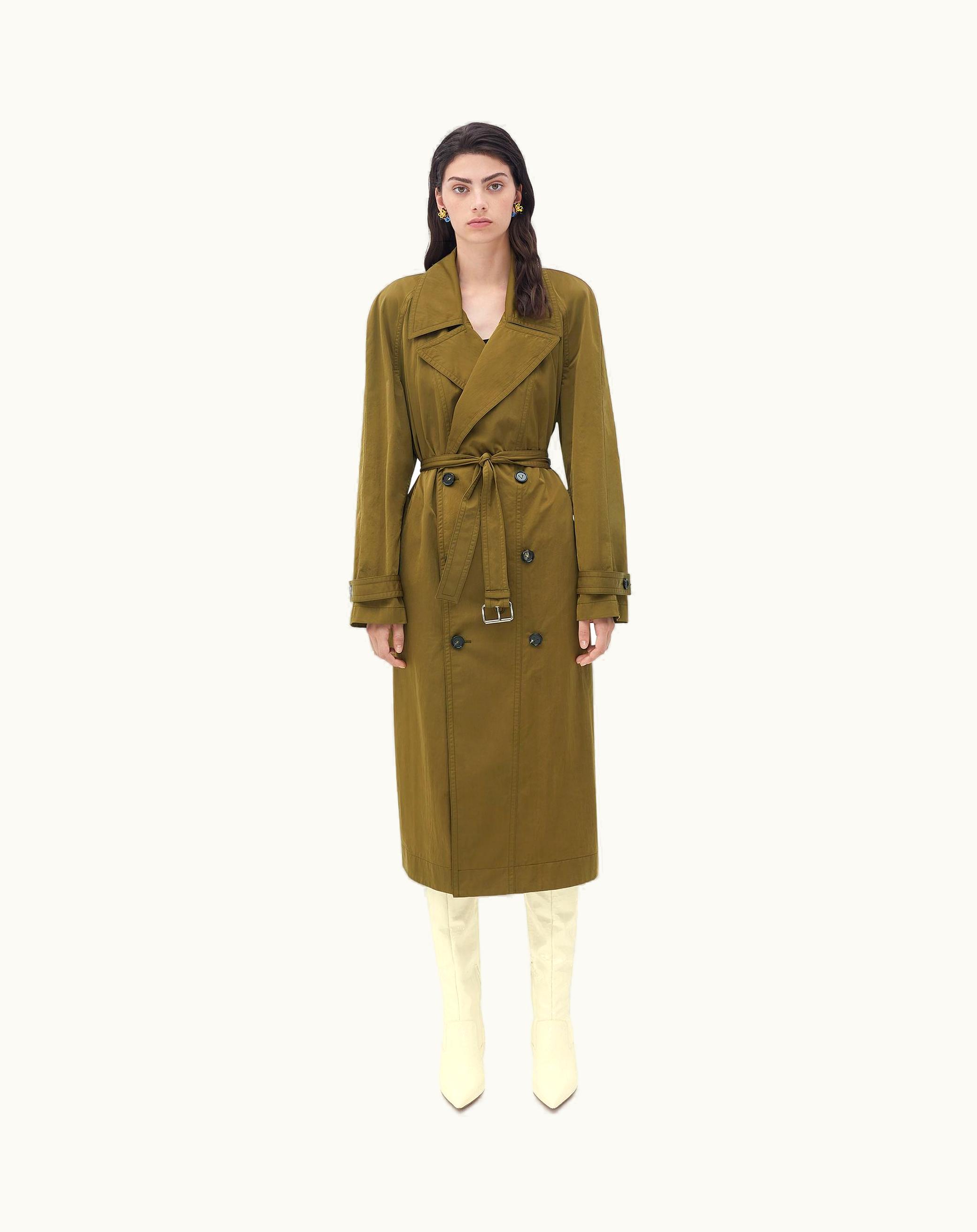 Bottega Veneta Bottega Veneta Women's Packable Nylon Trench Coat In Liana