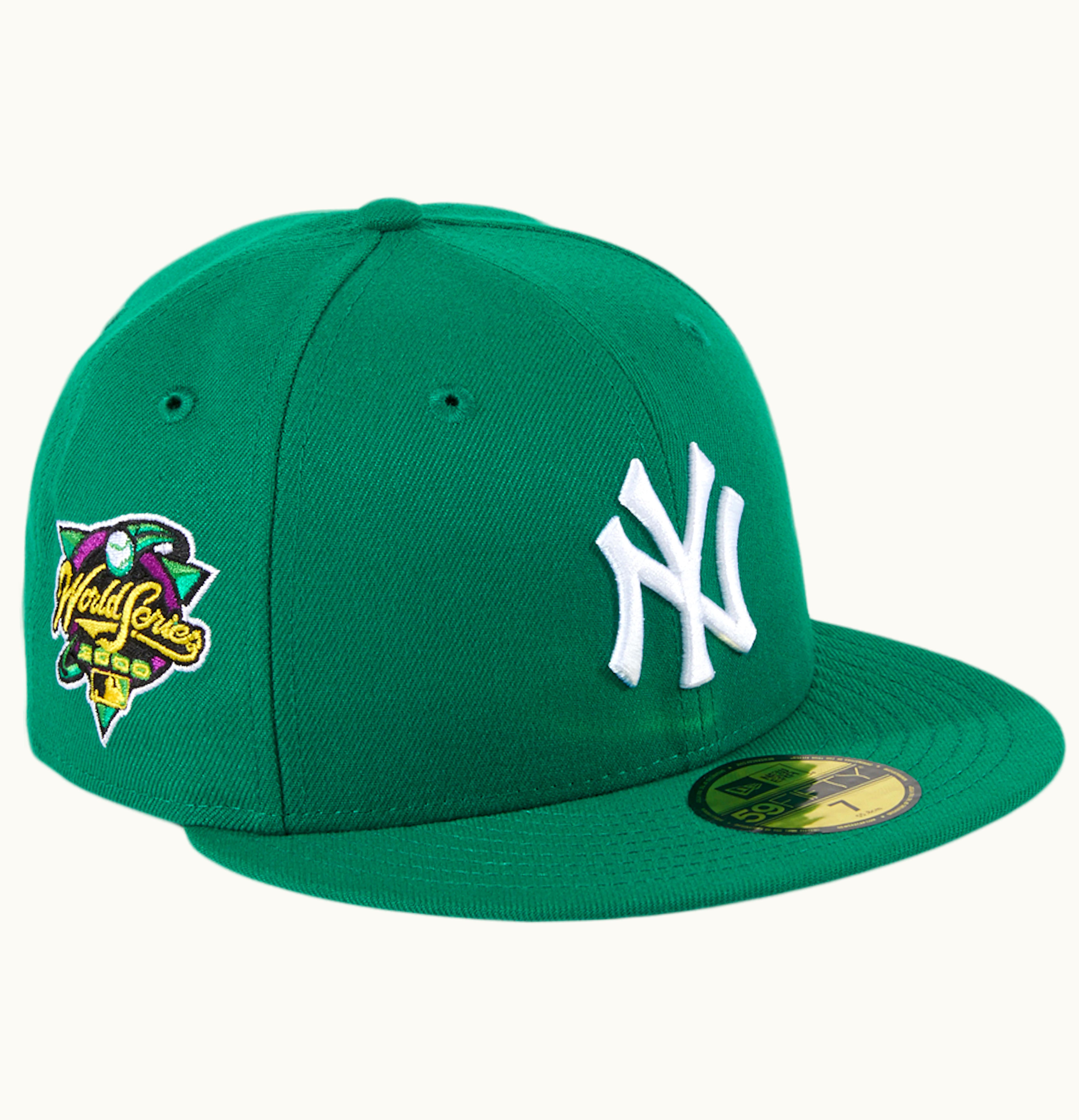 New Era New Era New York Yankees 2000 World Series Tribute Patch Hat Club Exclusive 59Fifty Fitted Hat Kelly Green