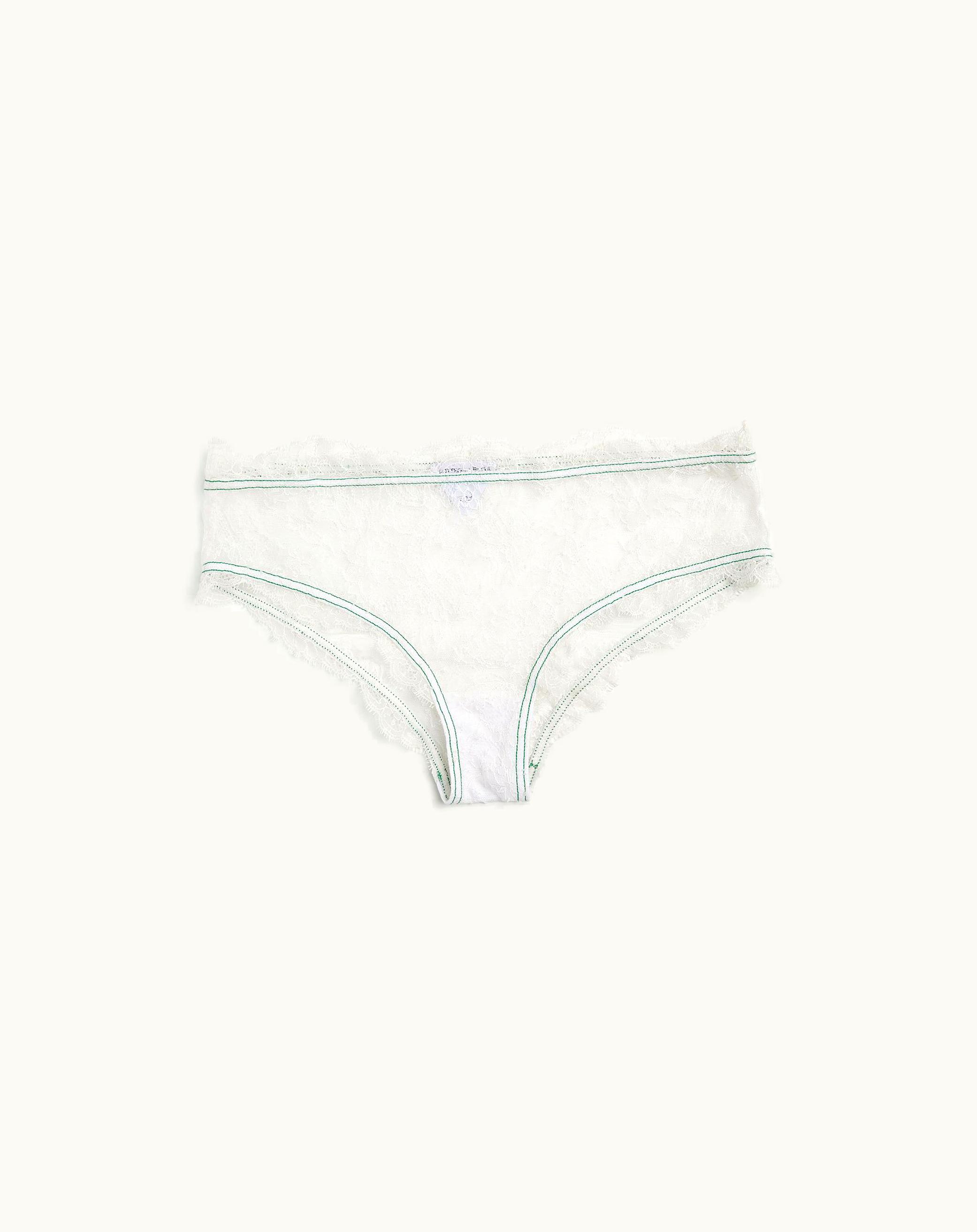 Bottega Veneta Bottega Veneta Women's Floral Lace Briefs In Chalk
