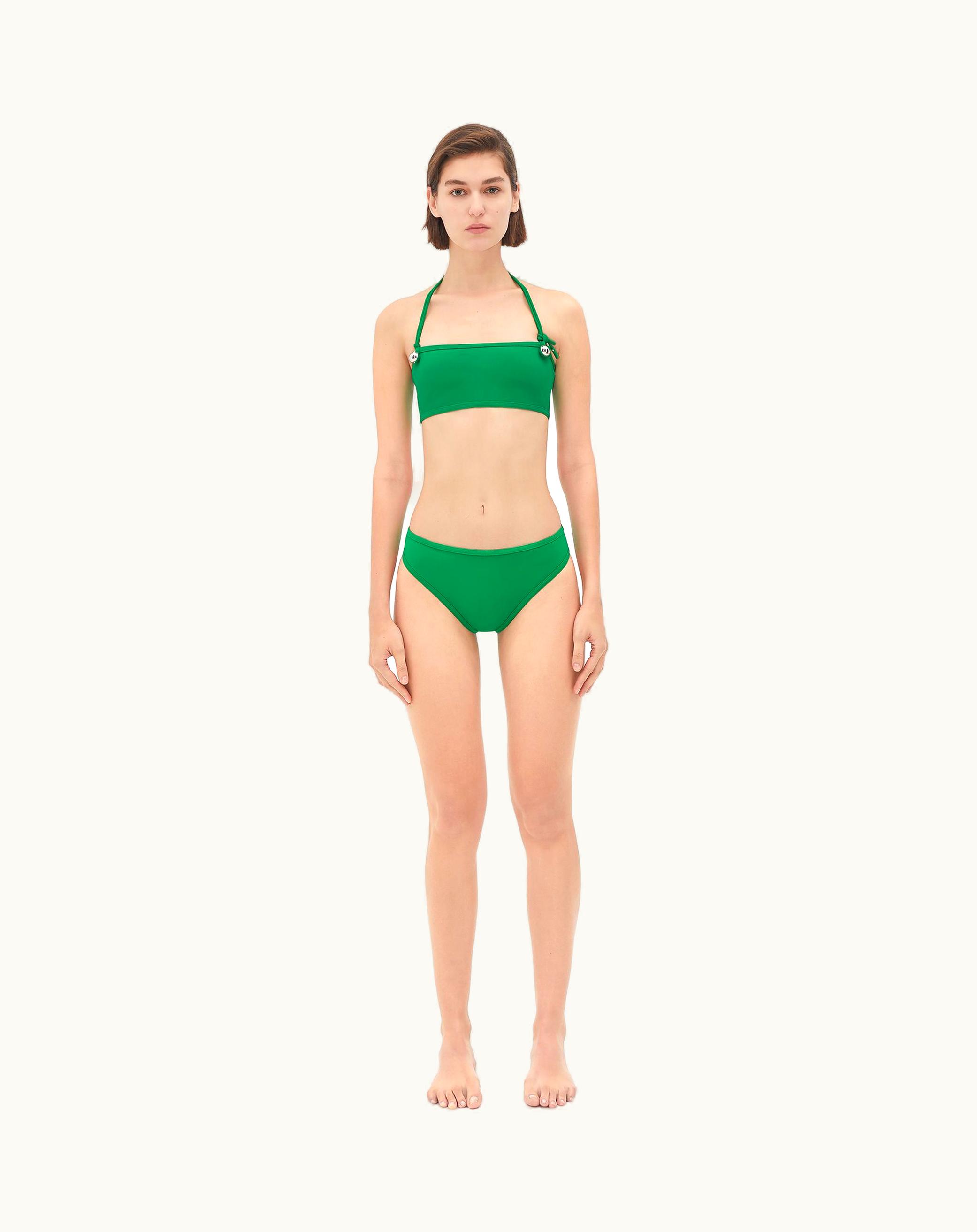 Bottega Veneta Bottega Veneta Women's Drop Stretch Nylon Bikini In Parakeet
