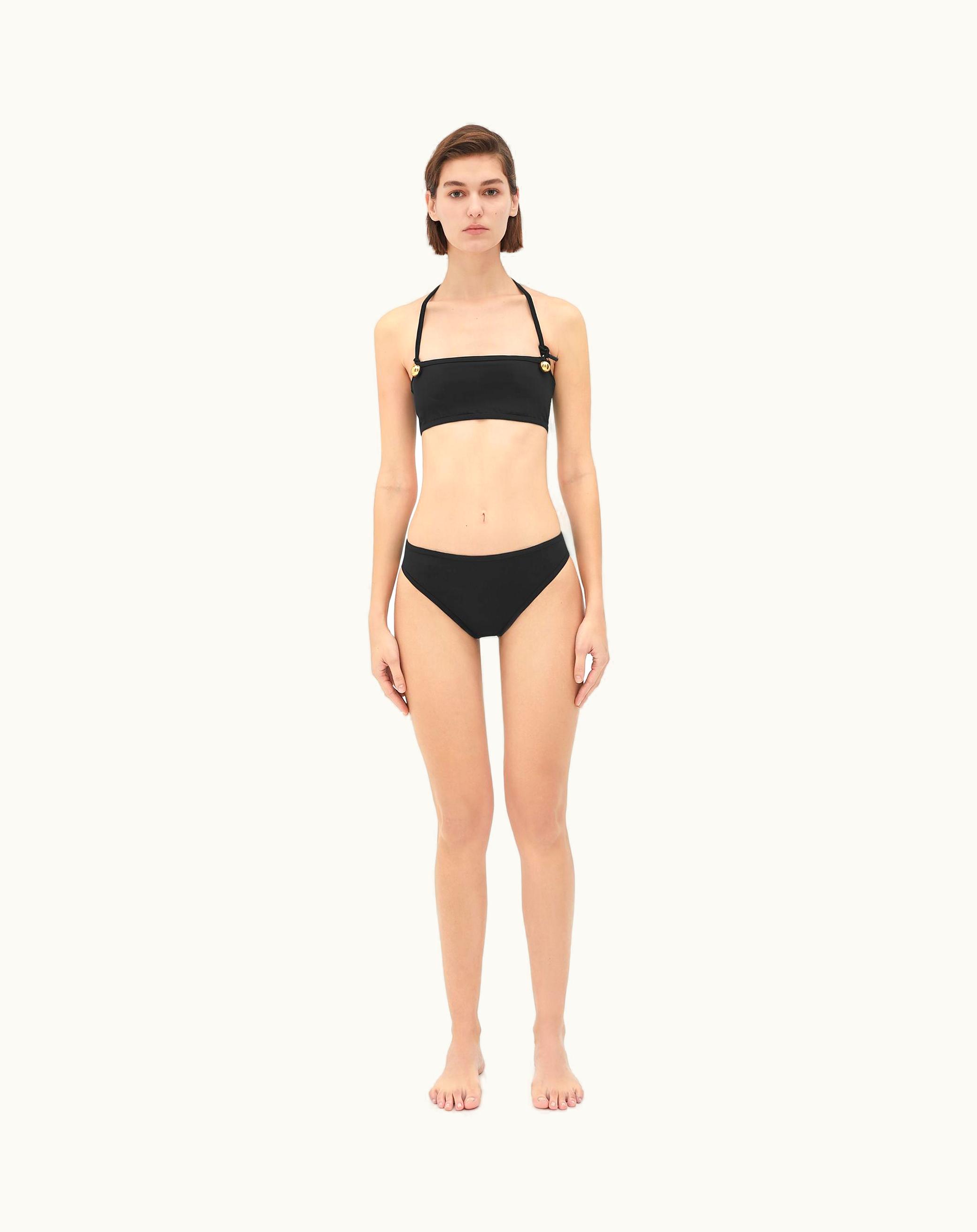 Bottega Veneta Bottega Veneta Women's Drop Stretch Nylon Bikini In Black